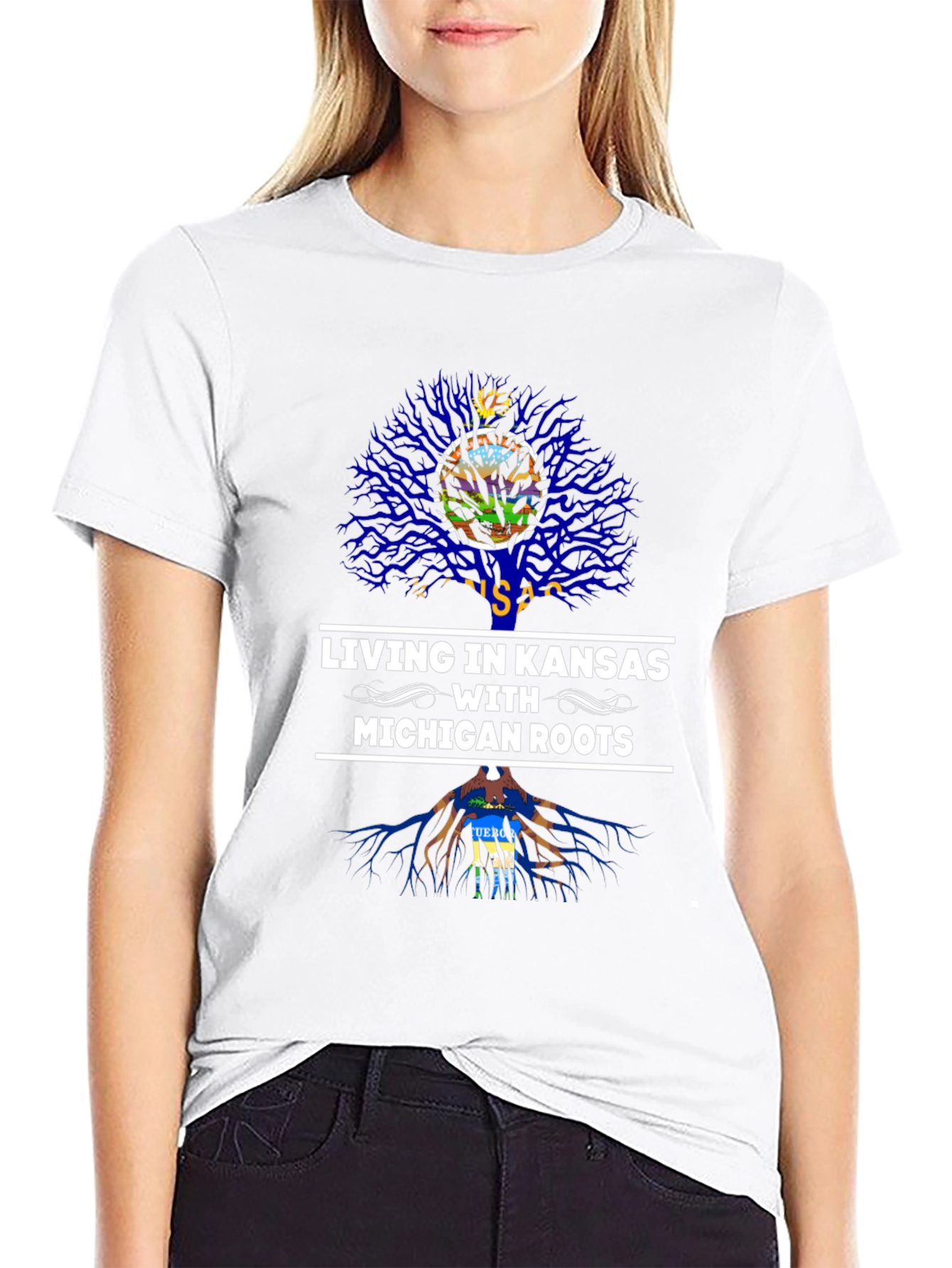 Kansas Living Michigan Roots Graphic Tee