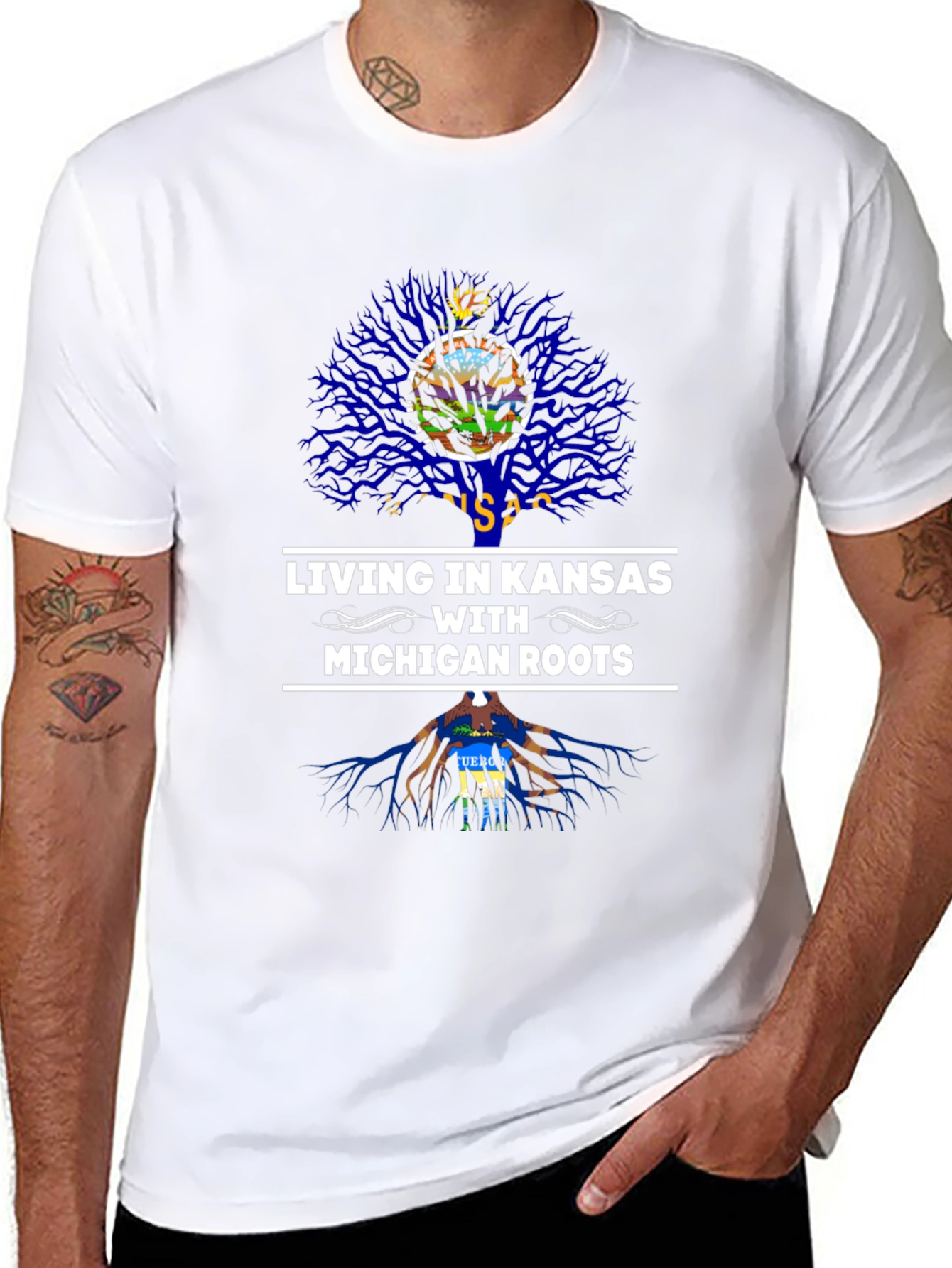 Kansas Living Michigan Roots Graphic Tee