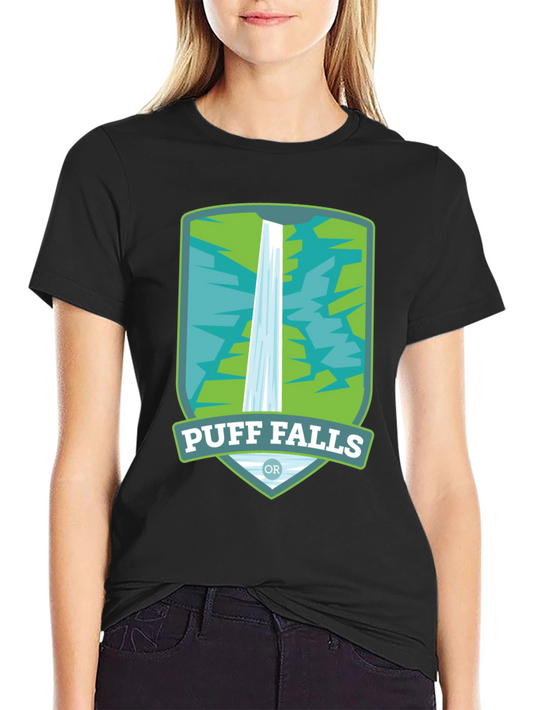 Puff Falls Oregon Graphic Tee - Black