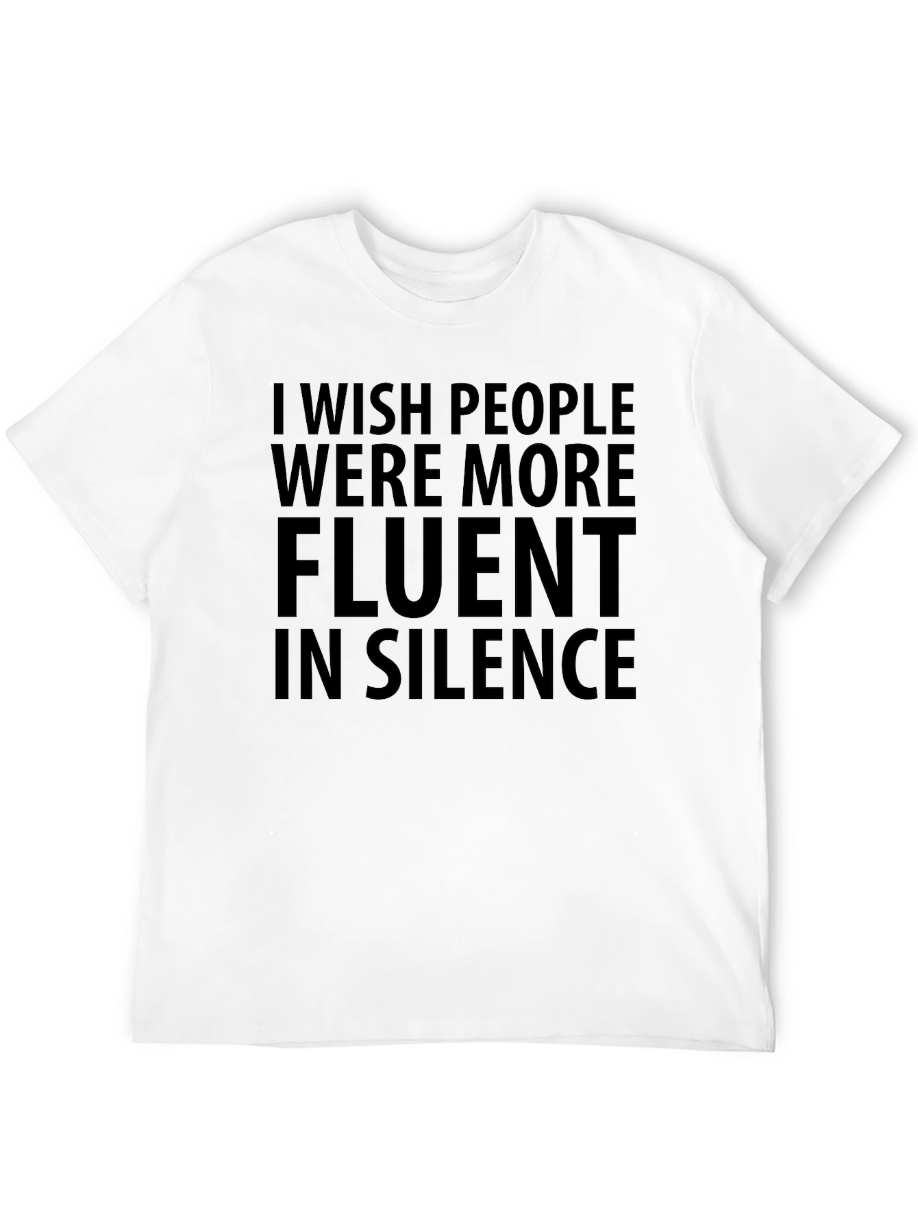 Fluent in Silence T-Shirt - Black Graphic Tee
