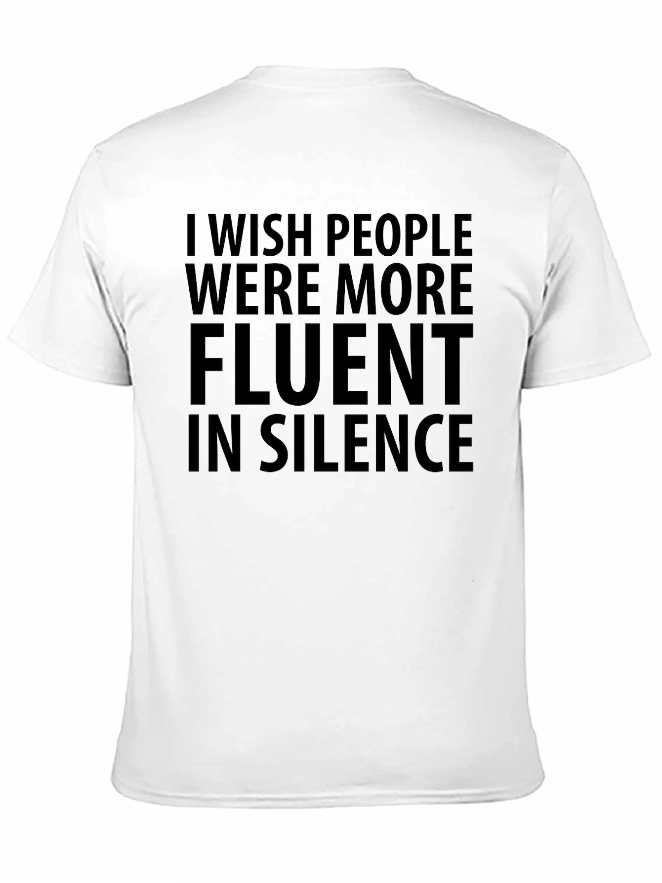 Fluent in Silence T-Shirt - Black Graphic Tee