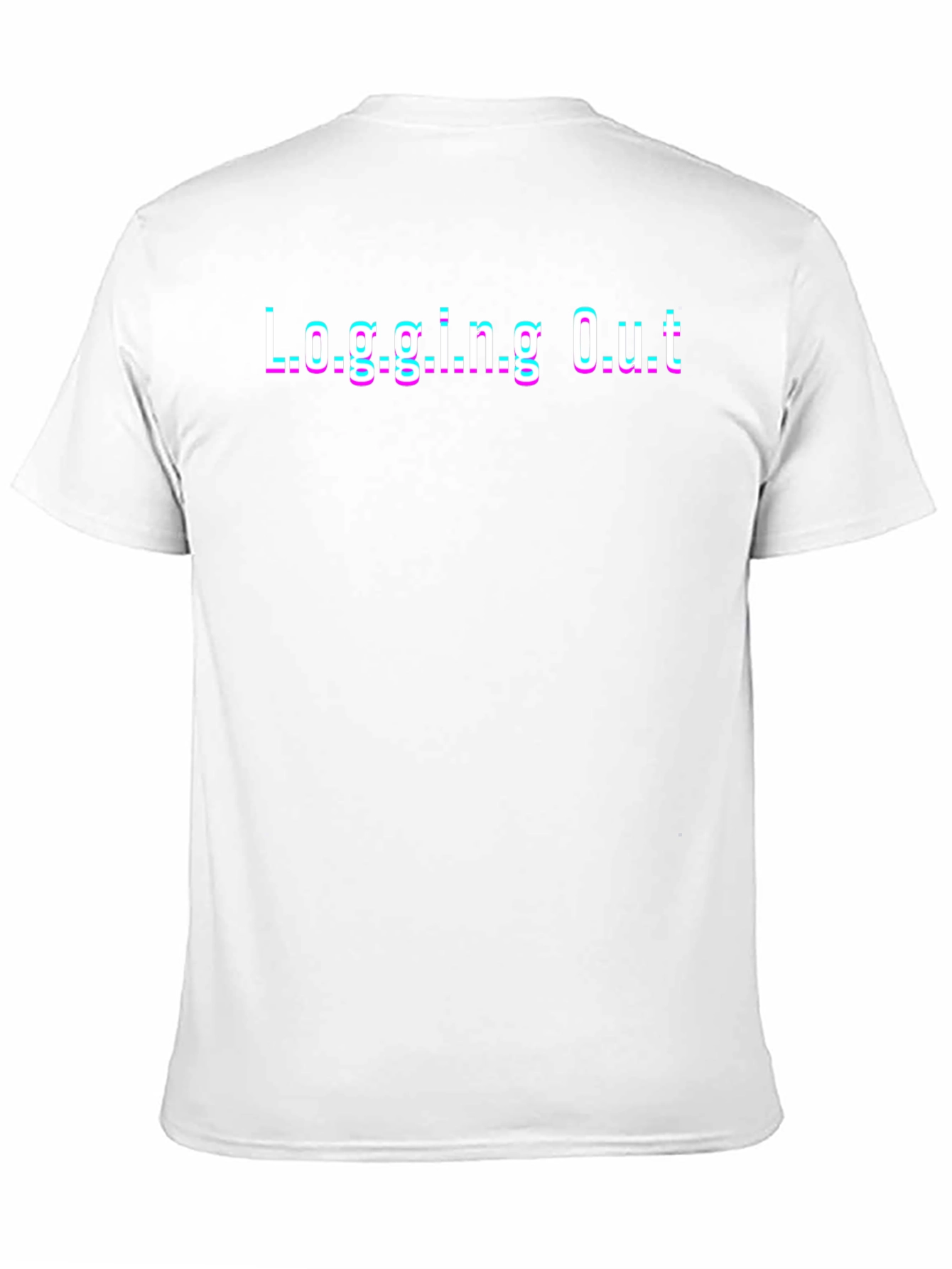 Logging Out T-Shirt - Black Novelty Graphic Tee