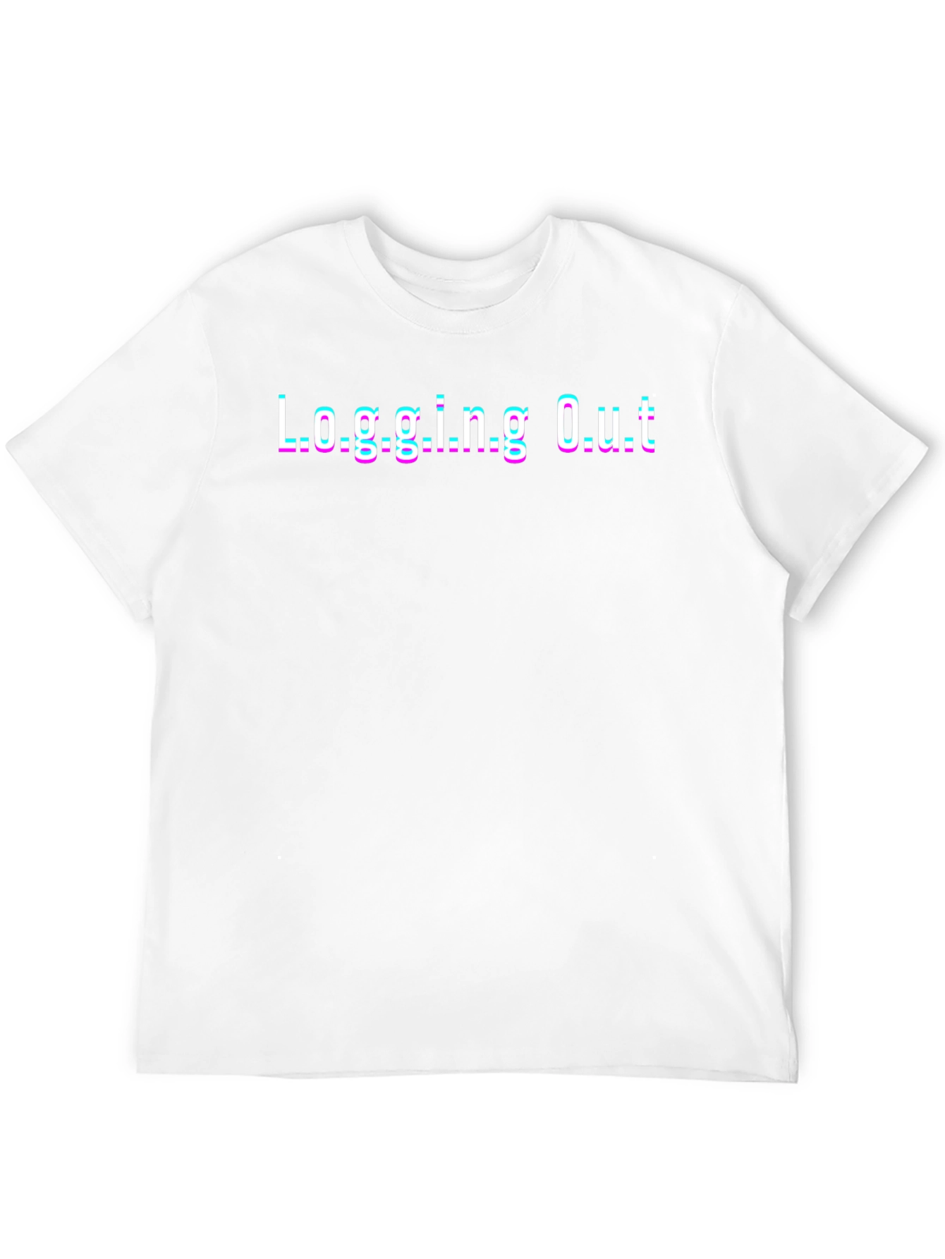 Logging Out T-Shirt - Black Novelty Graphic Tee