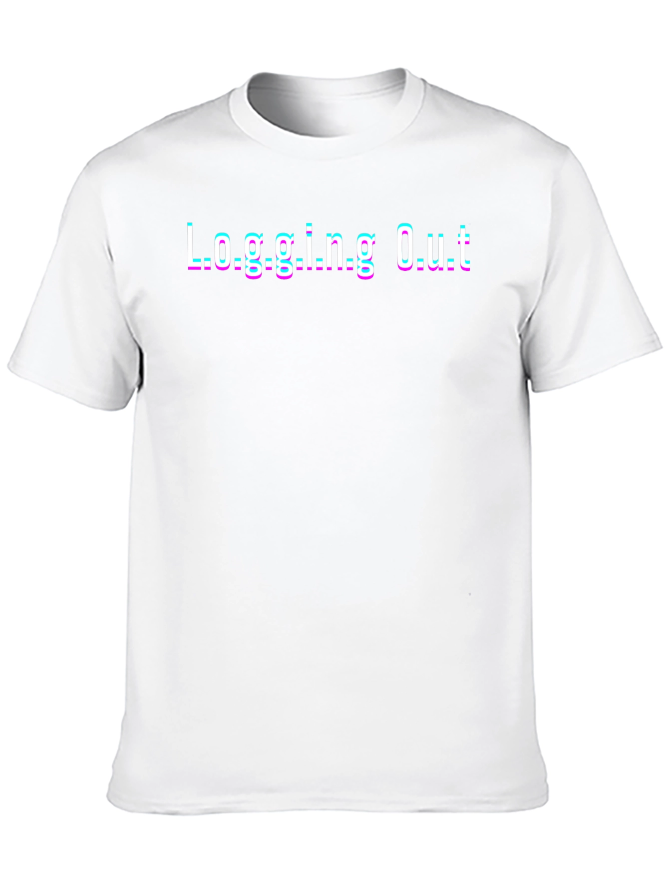 Logging Out T-Shirt - Black Novelty Graphic Tee