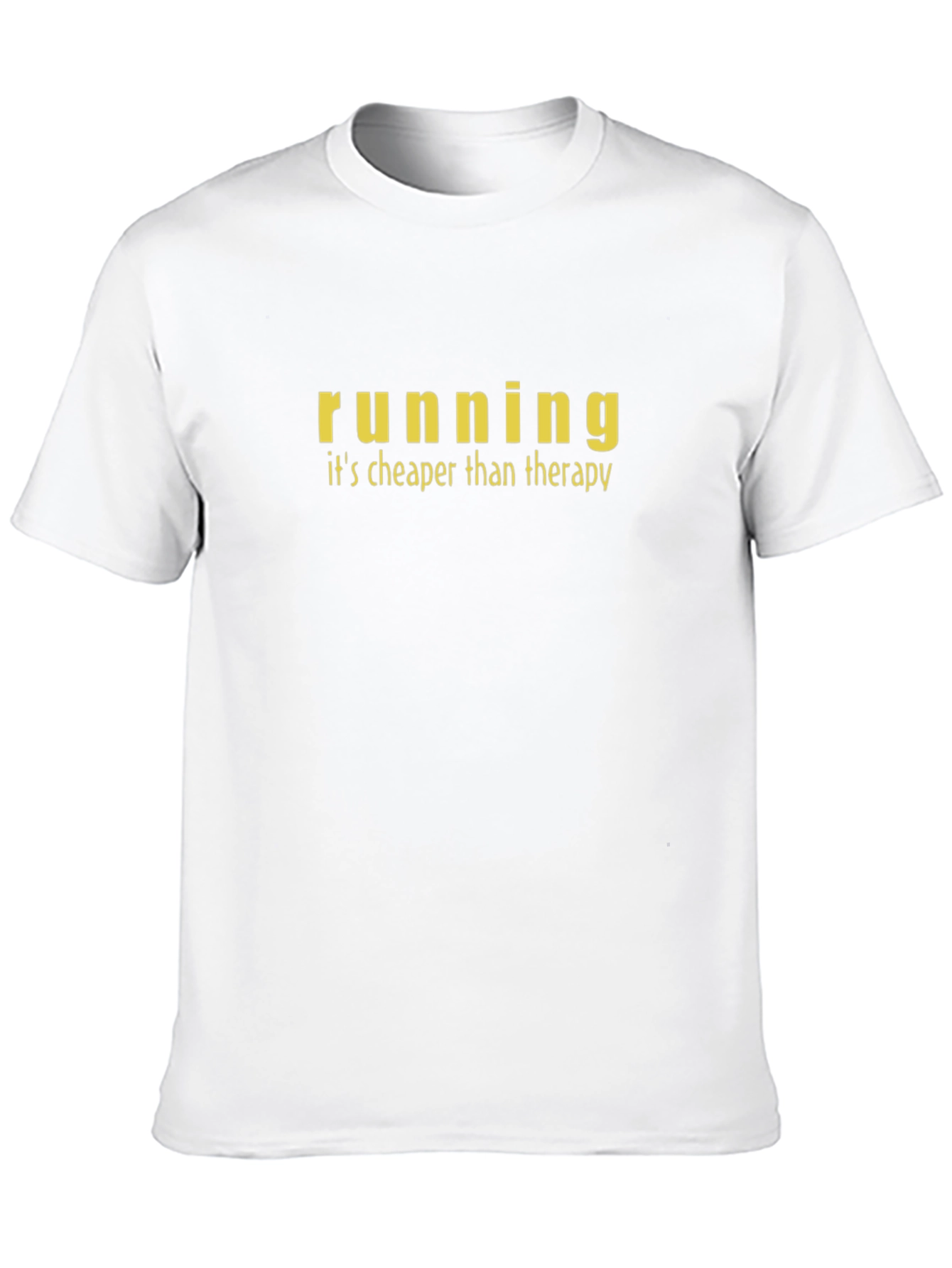 Running Cheaper Than Therapy Black T-Shirt