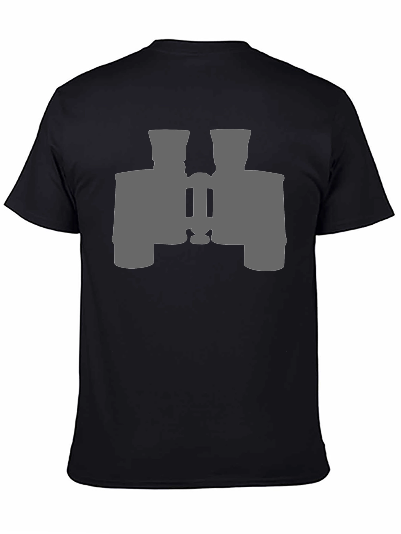 Binoculars Graphic Tee - Black Cotton Casual Shirt
