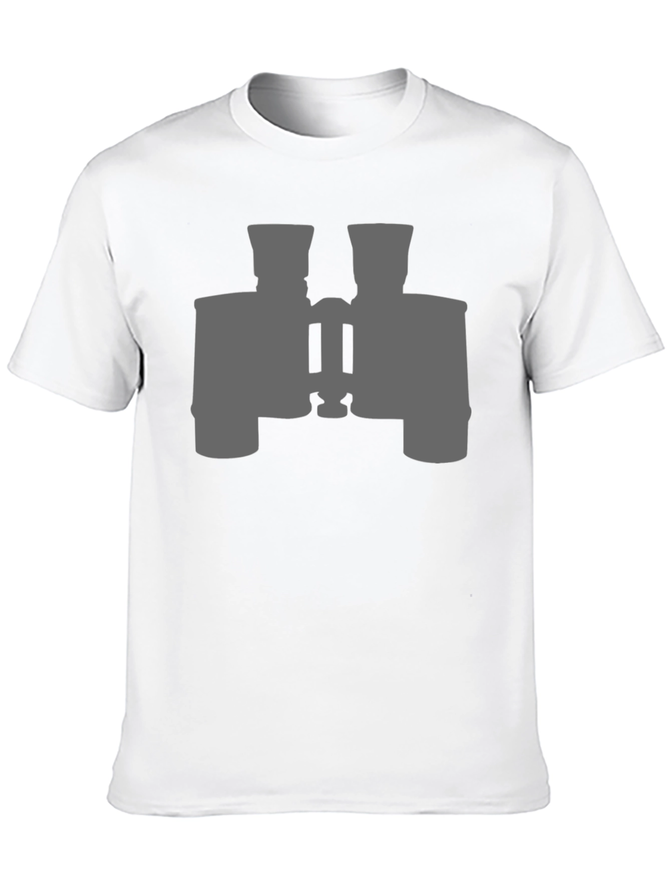 Binoculars Graphic Tee - Black Cotton Casual Shirt