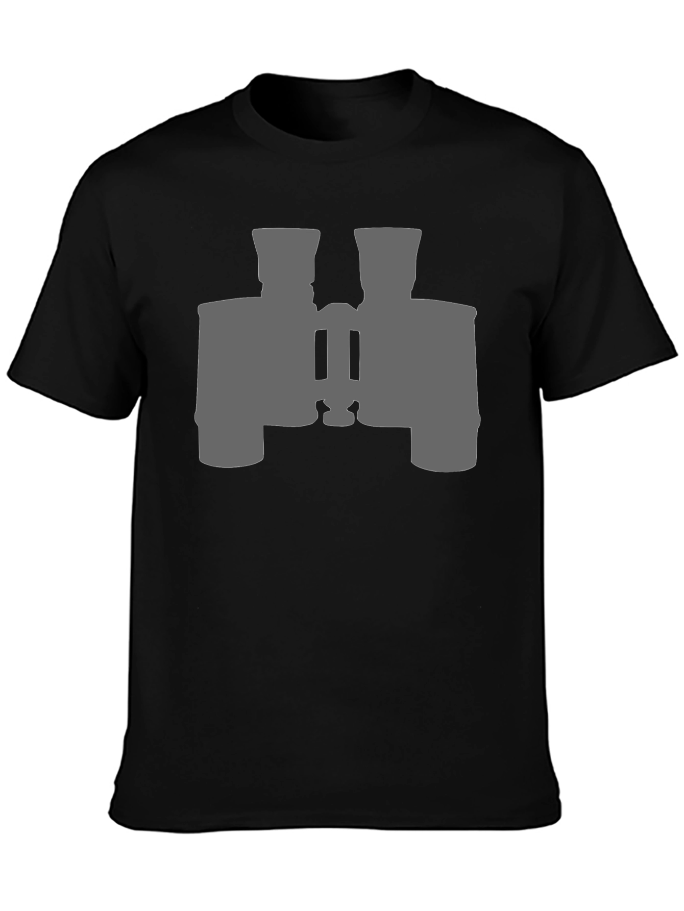 Binoculars Graphic Tee - Black Cotton Casual Shirt