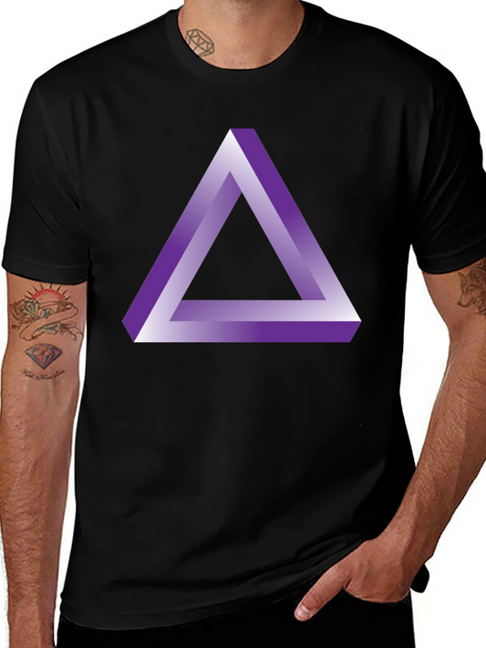 Optical Illusion Triangle Graphic Tee