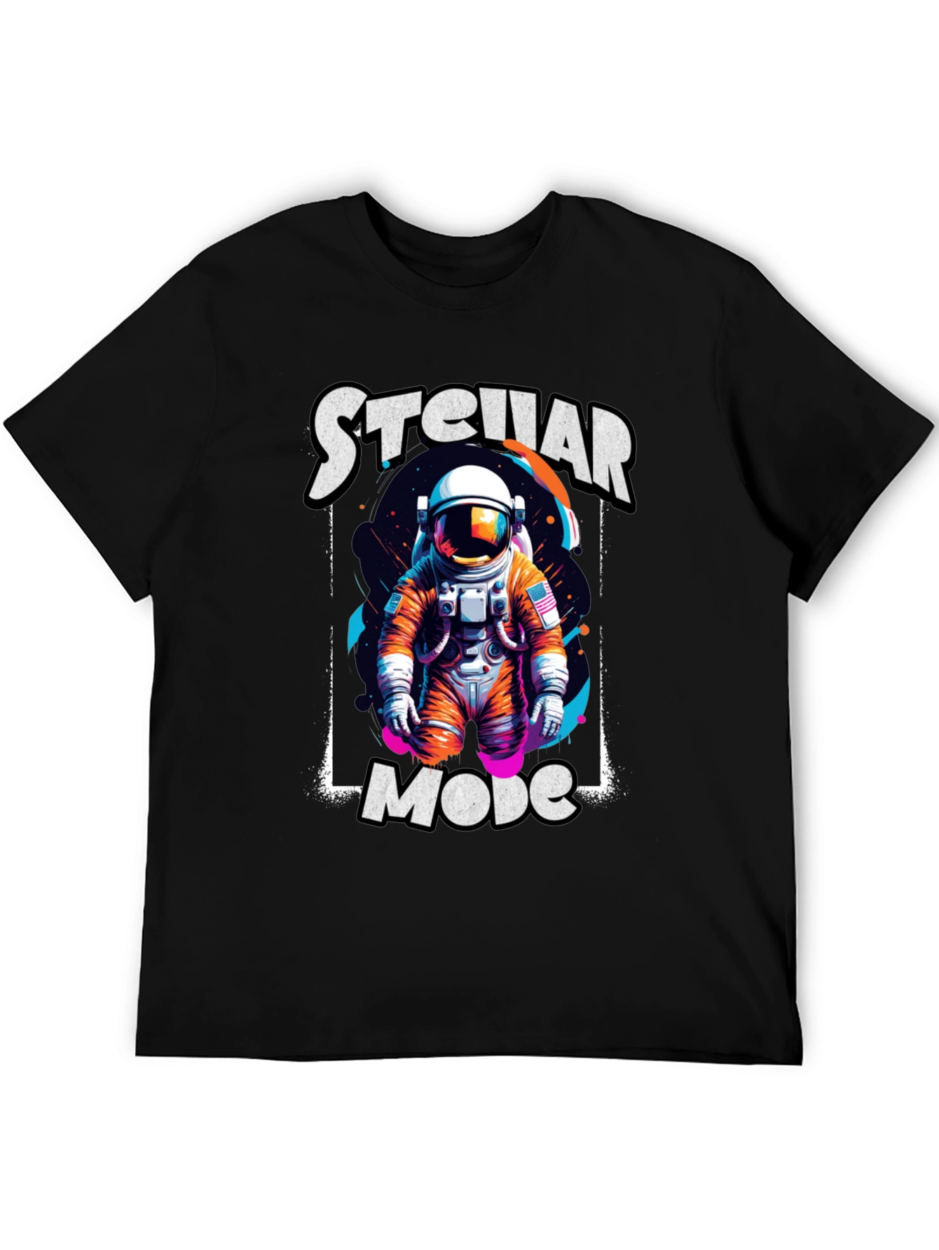 Stellar Mode Astronaut Graphic T-Shirt