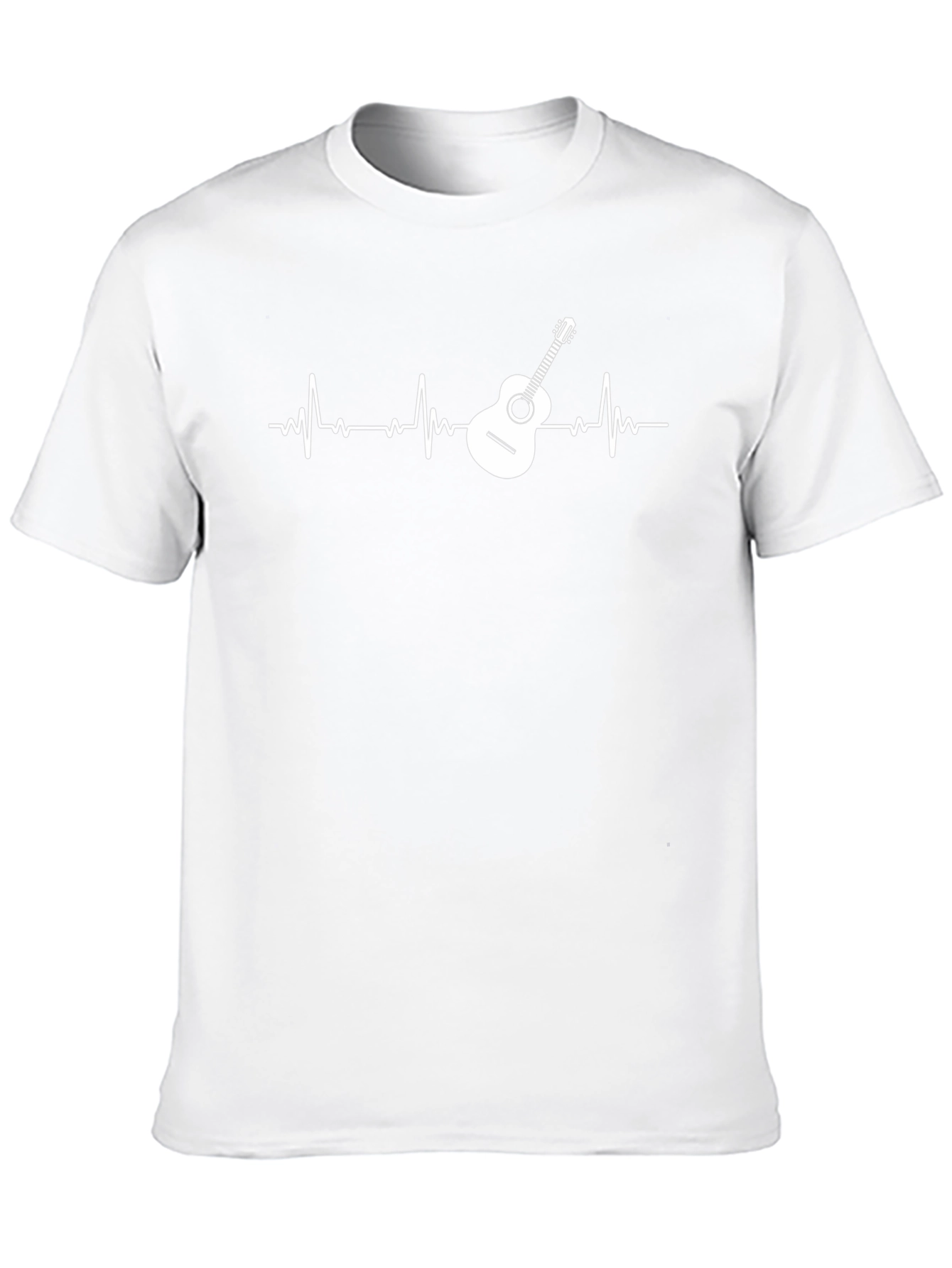 Guitar Heartbeat Graphic T-Shirt - Music Lover Tee