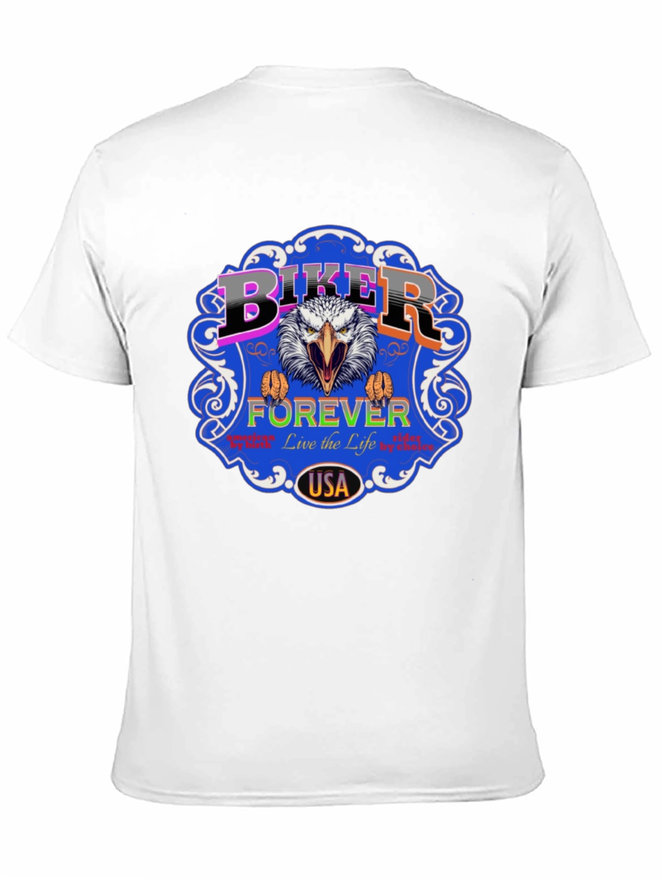 Biker Forever USA Eagle Graphic Tee