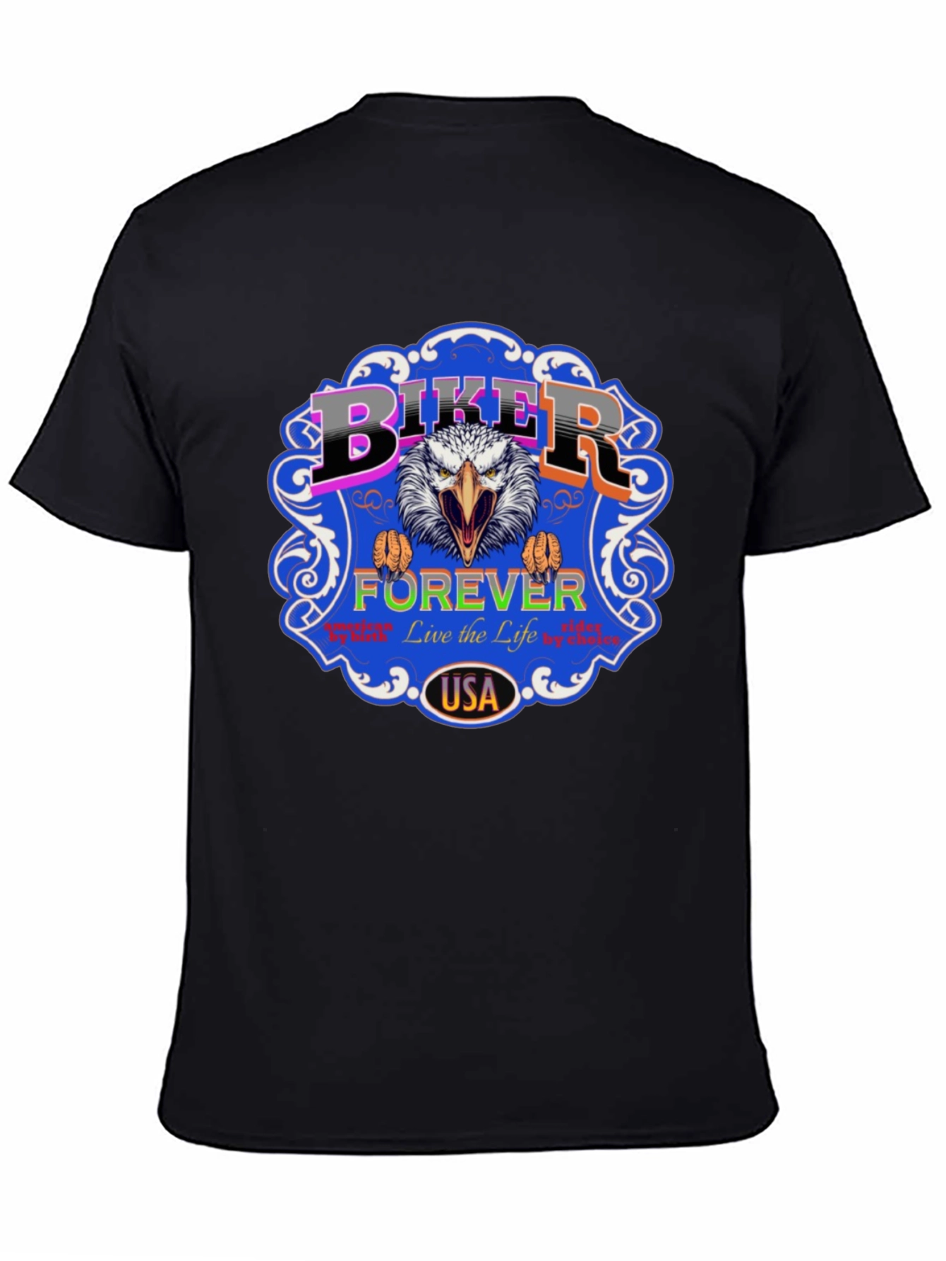 Biker Forever USA Eagle Graphic Tee
