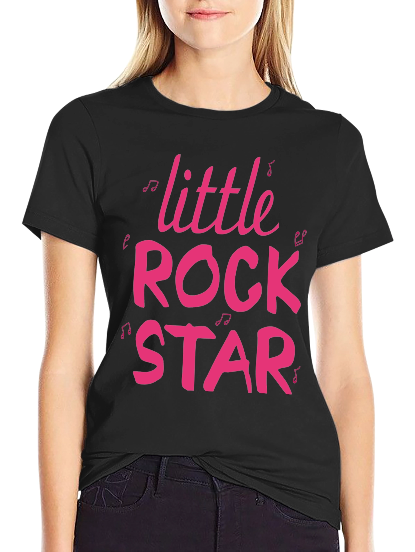 Little Rock Star Graphic Tee - Black