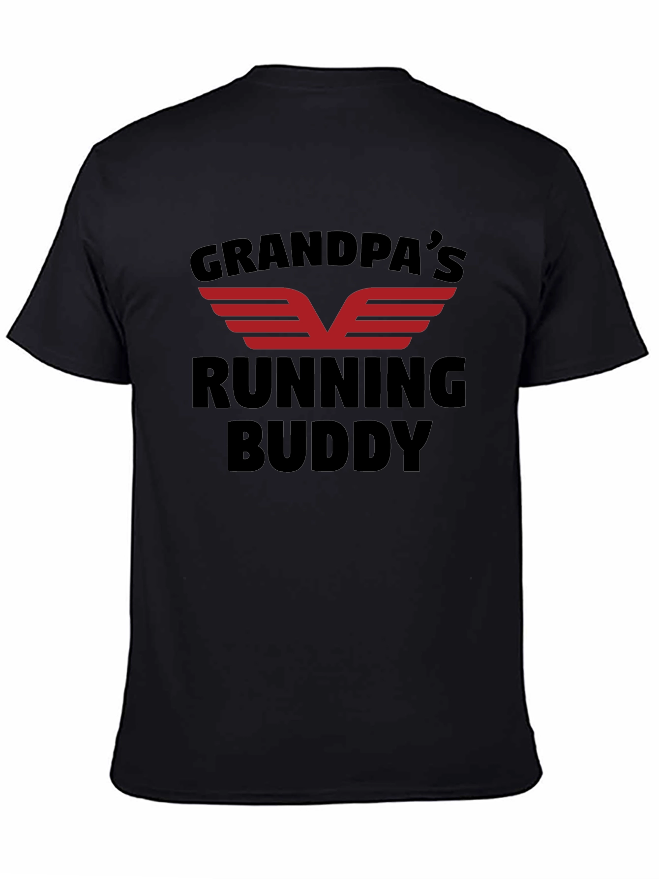 Grandpas Running Buddy Black T-Shirt