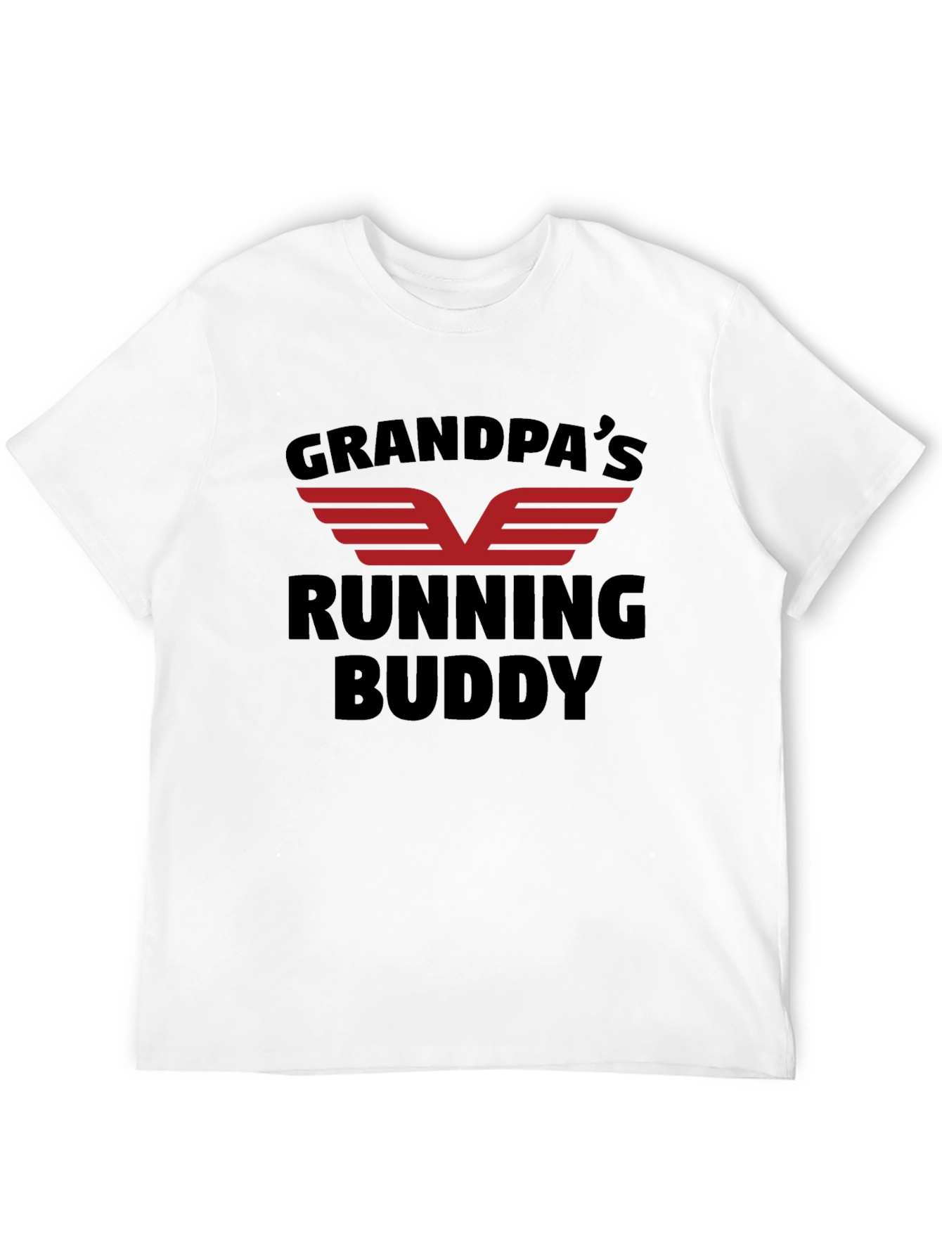 Grandpas Running Buddy Black T-Shirt