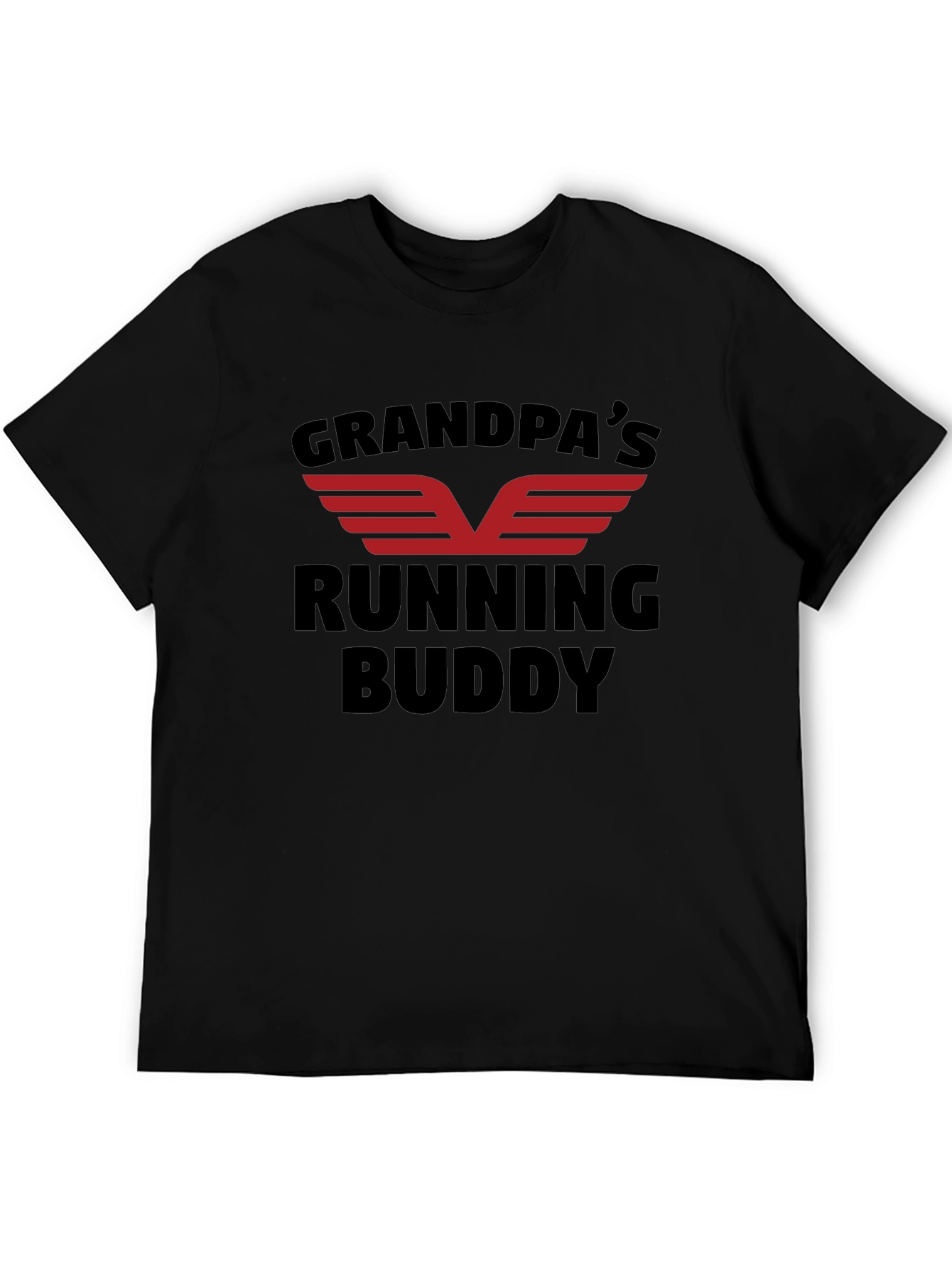Grandpas Running Buddy Black T-Shirt