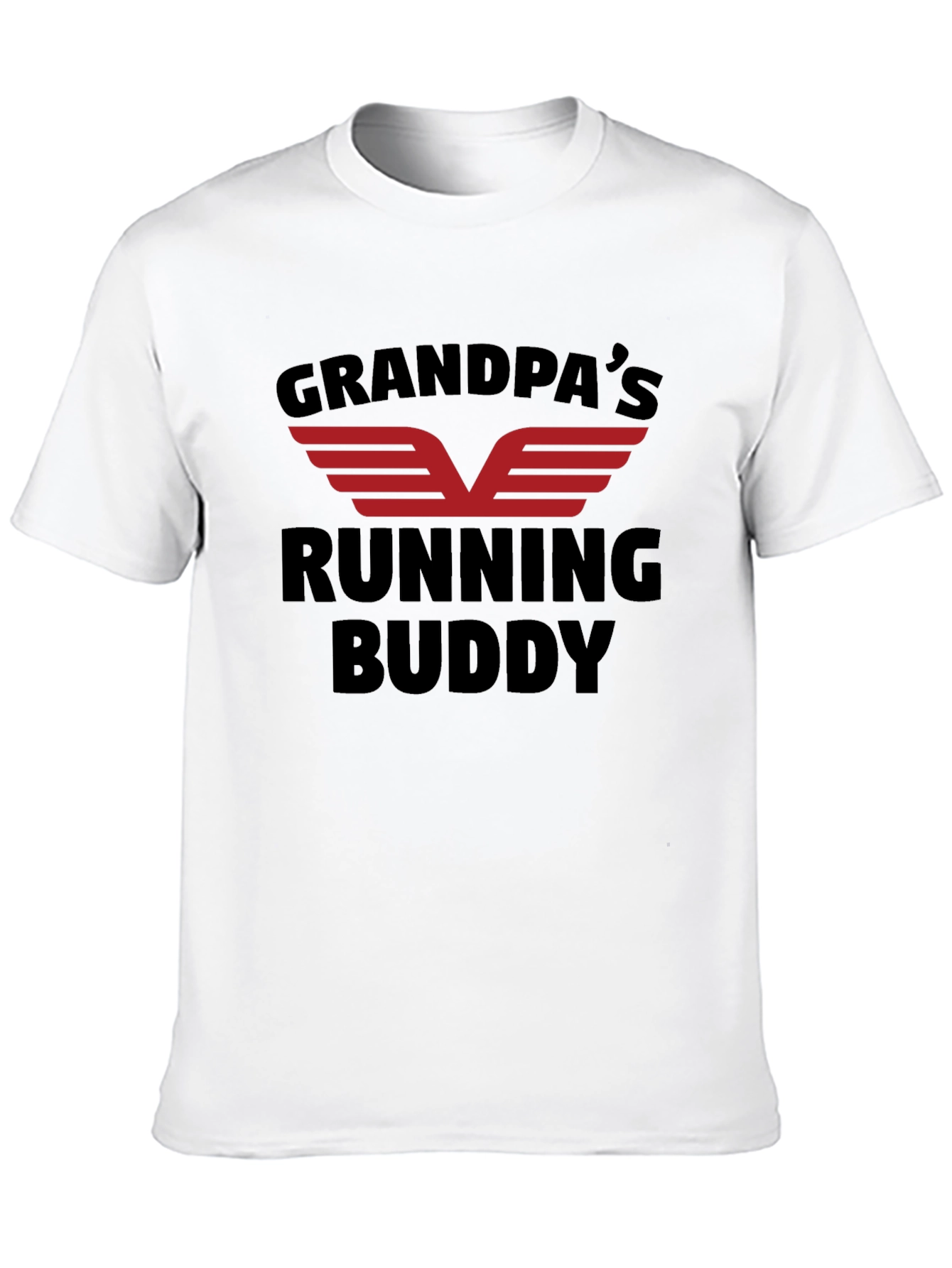 Grandpas Running Buddy Black T-Shirt