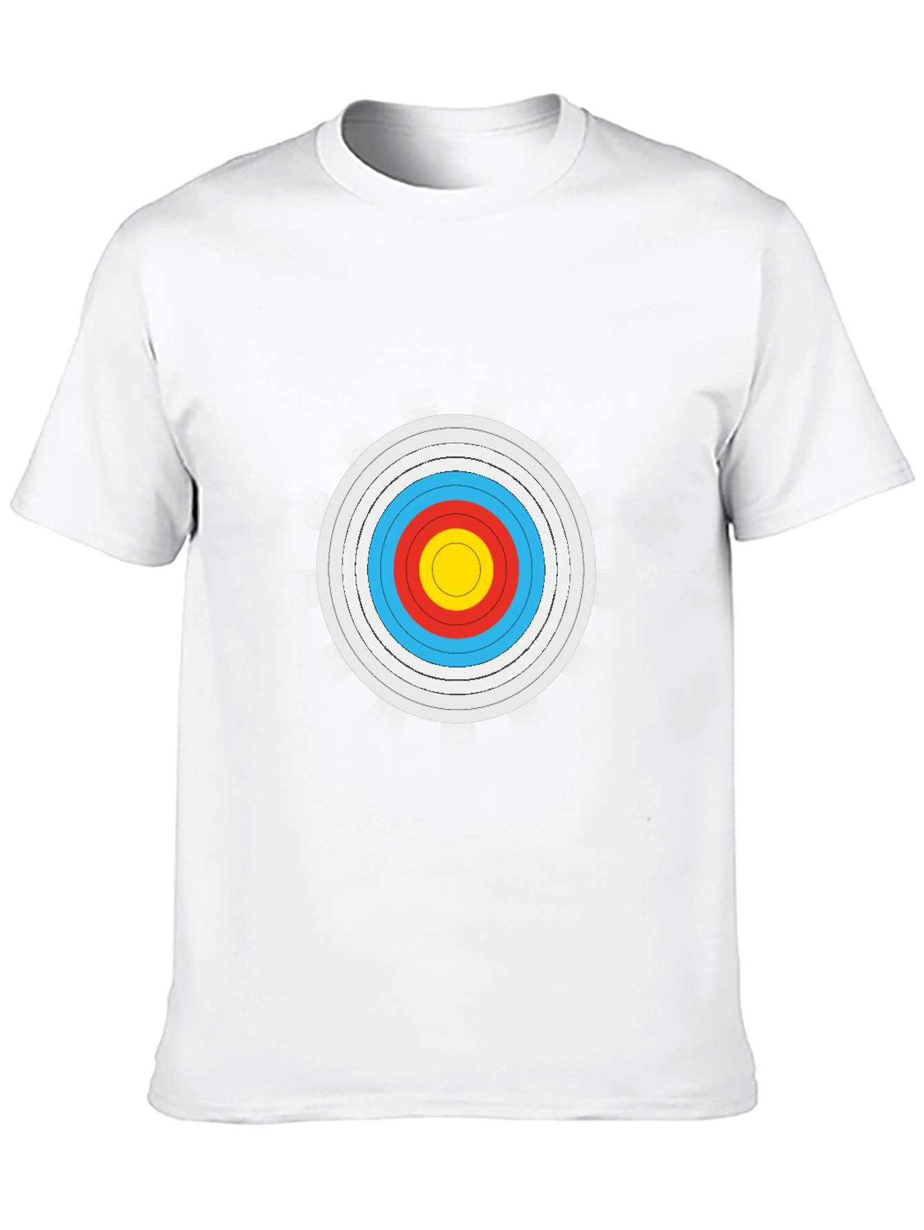 Archery Target Graphic Tee - Black Cotton Comfort