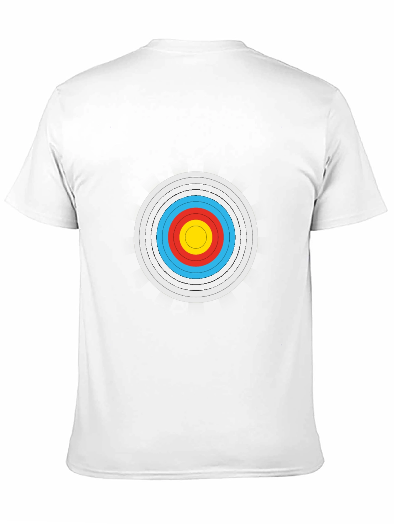 Archery Target Graphic Tee - Black Cotton Comfort