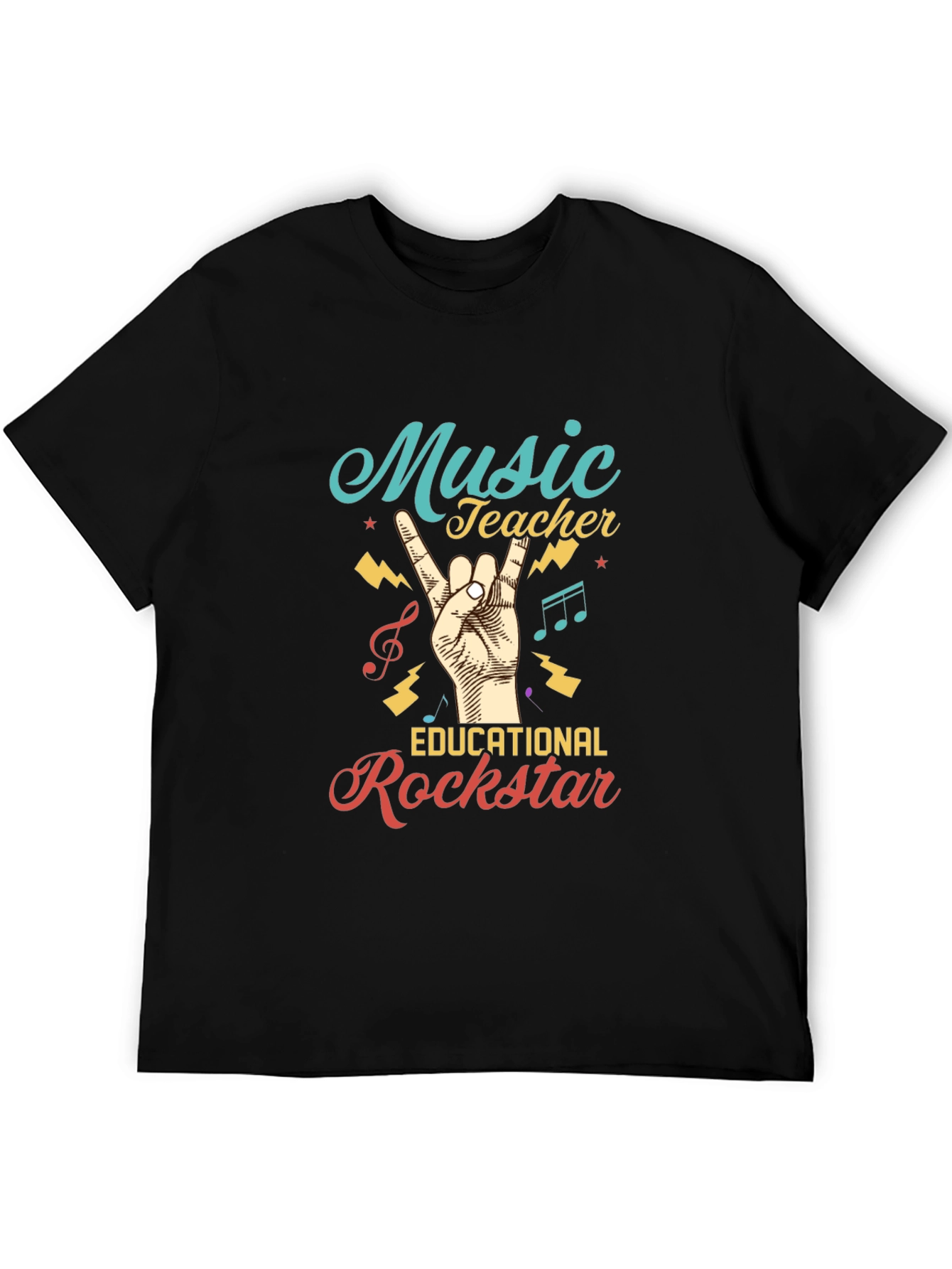 Music Teacher Rockstar Graphic Tee