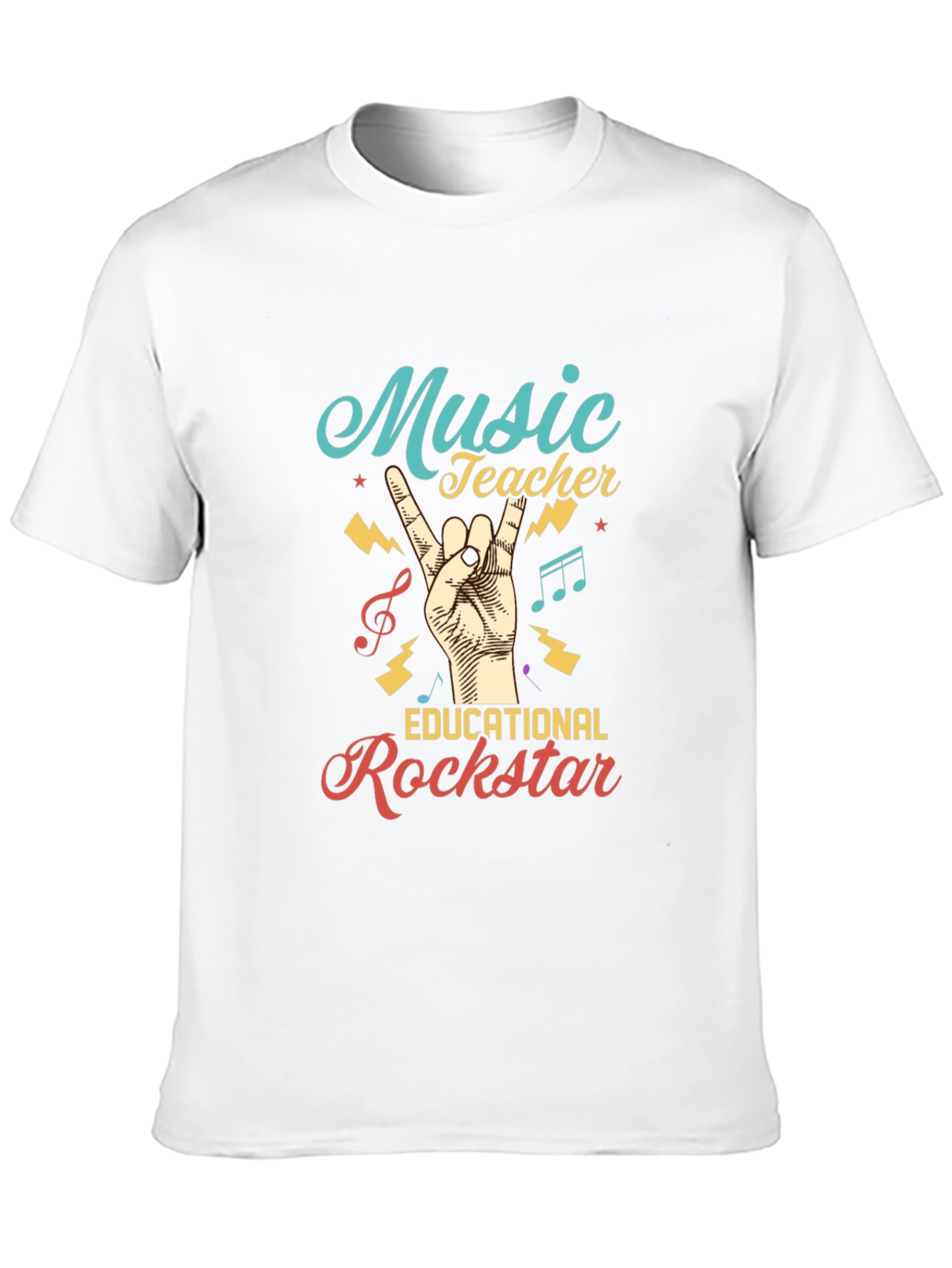 Music Teacher Rockstar Graphic Tee