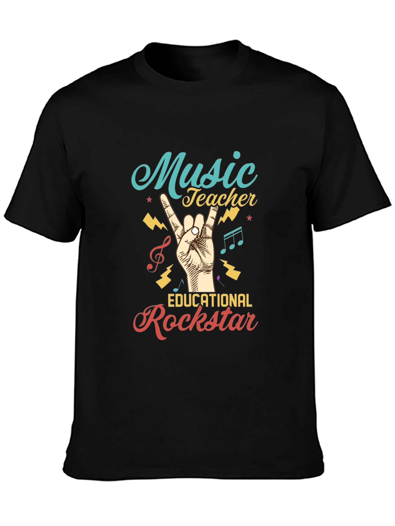 Music Teacher Rockstar Graphic Tee