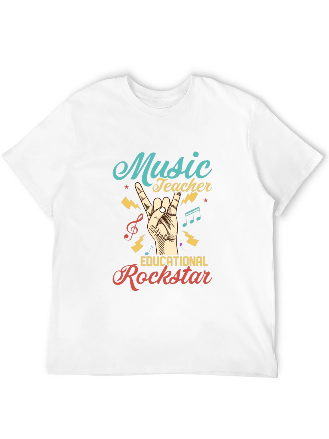 Music Teacher Rockstar Graphic Tee