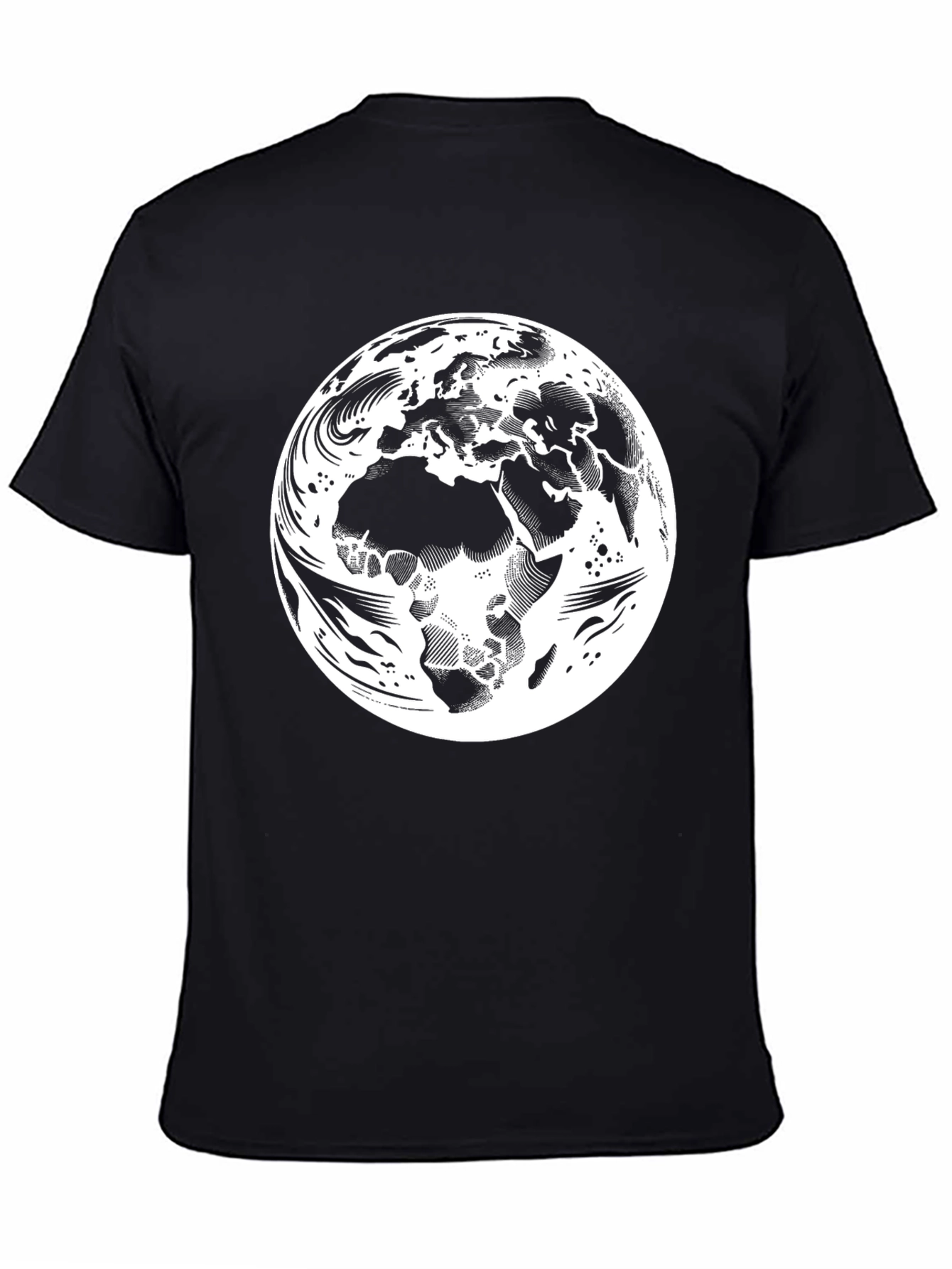 Earth Graphic Black T-Shirt