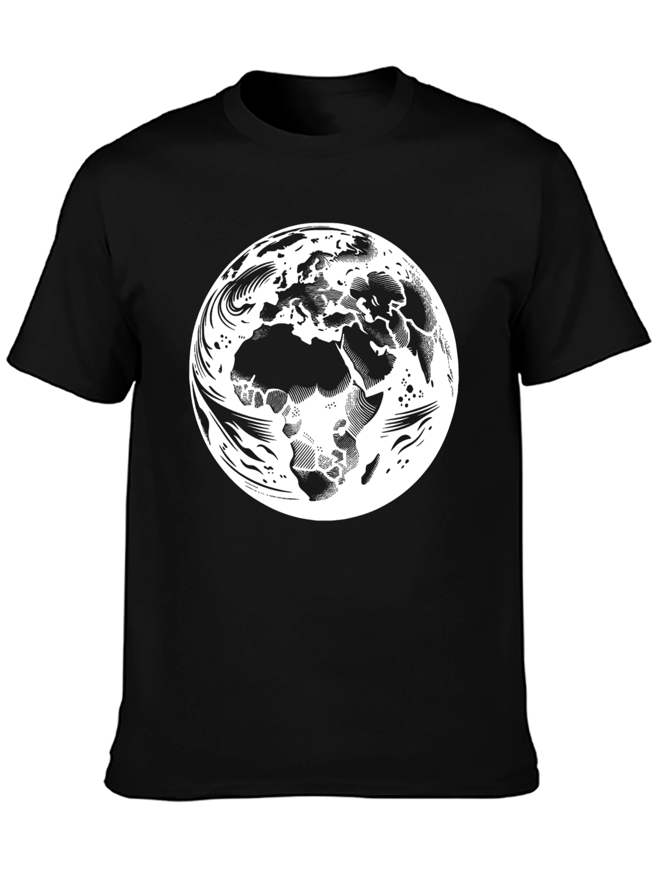 Earth Graphic Black T-Shirt
