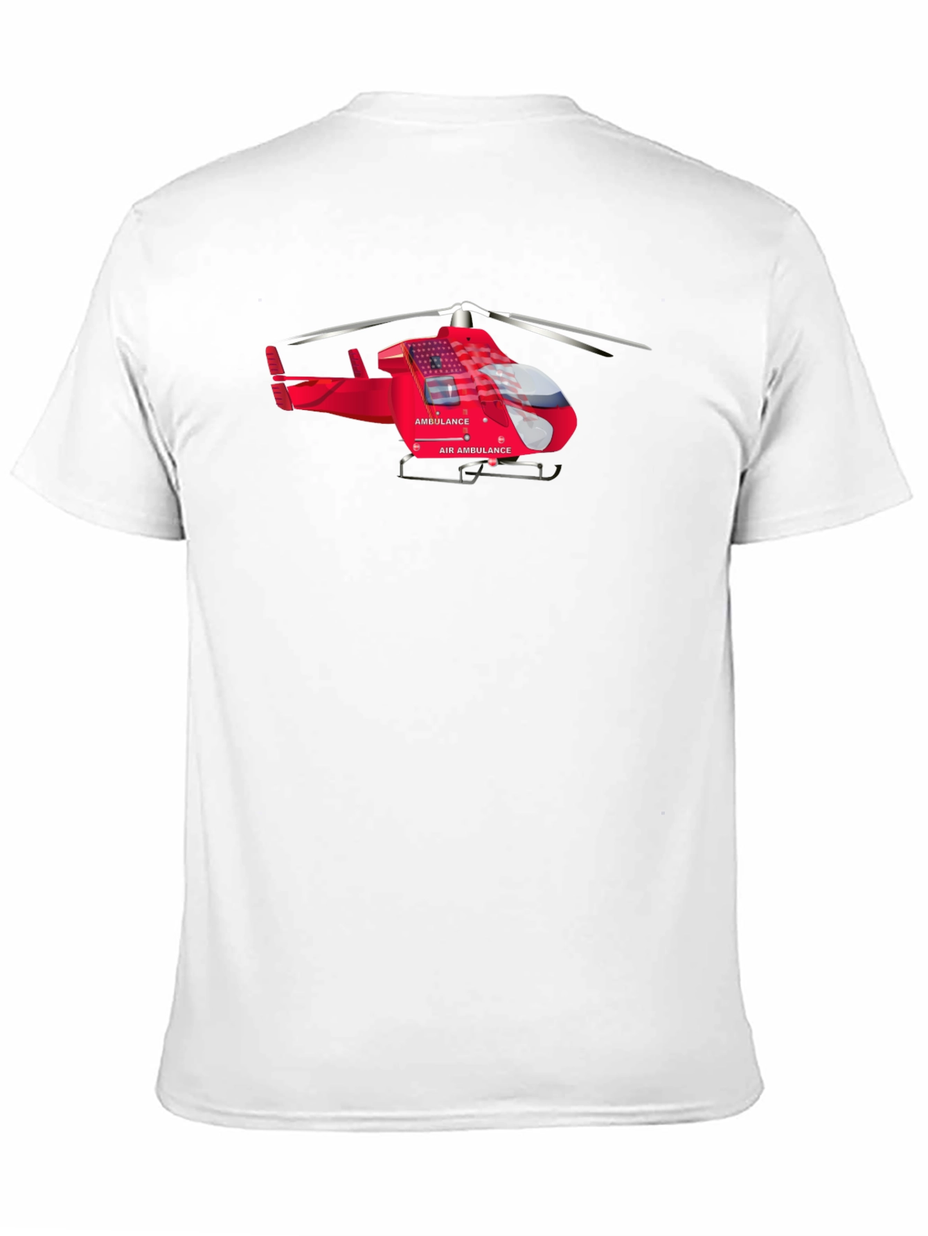 Air Ambulance Helicopter Graphic Tee - Black