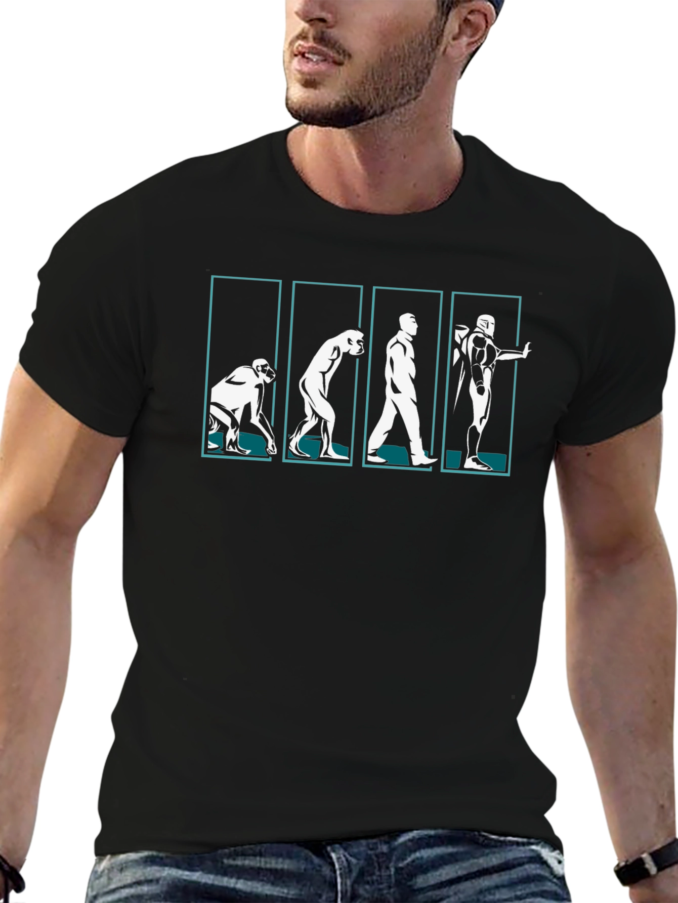 Evolution Iron Man T-Shirt - Black
