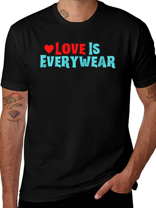 Love is Everywear Black Graphic Tee