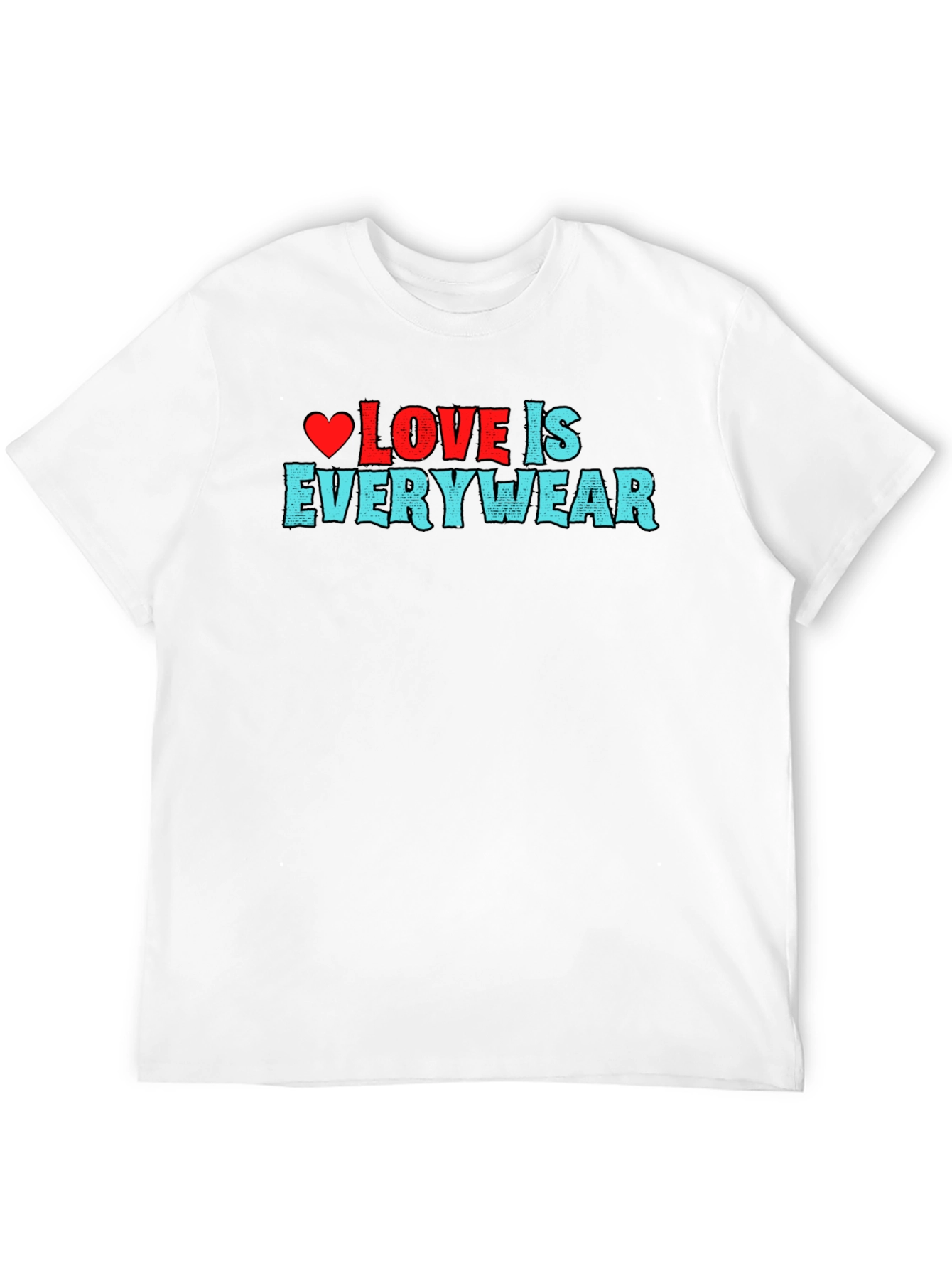Love is Everywear Black Graphic Tee