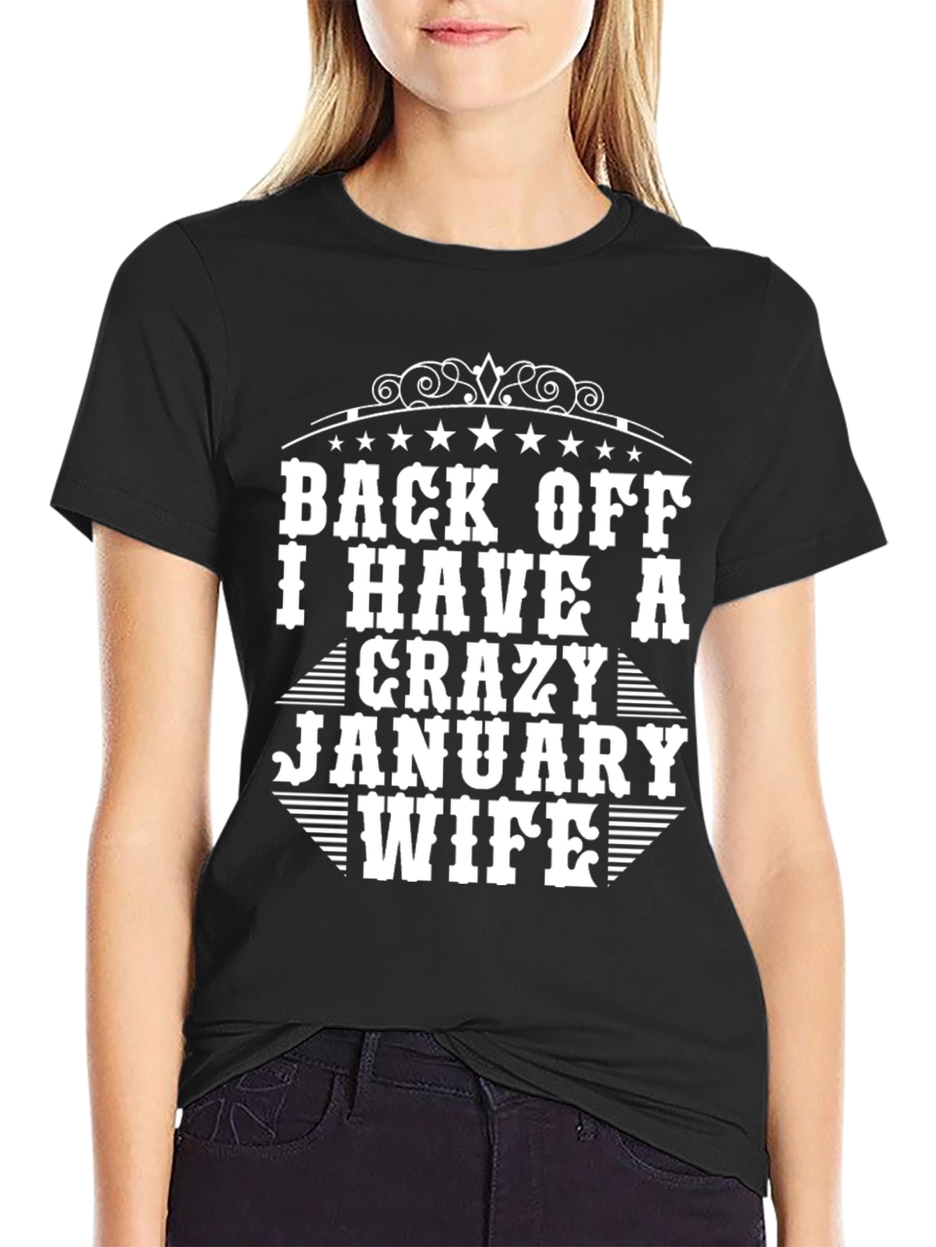 Crazy January Wife Graphic Tee