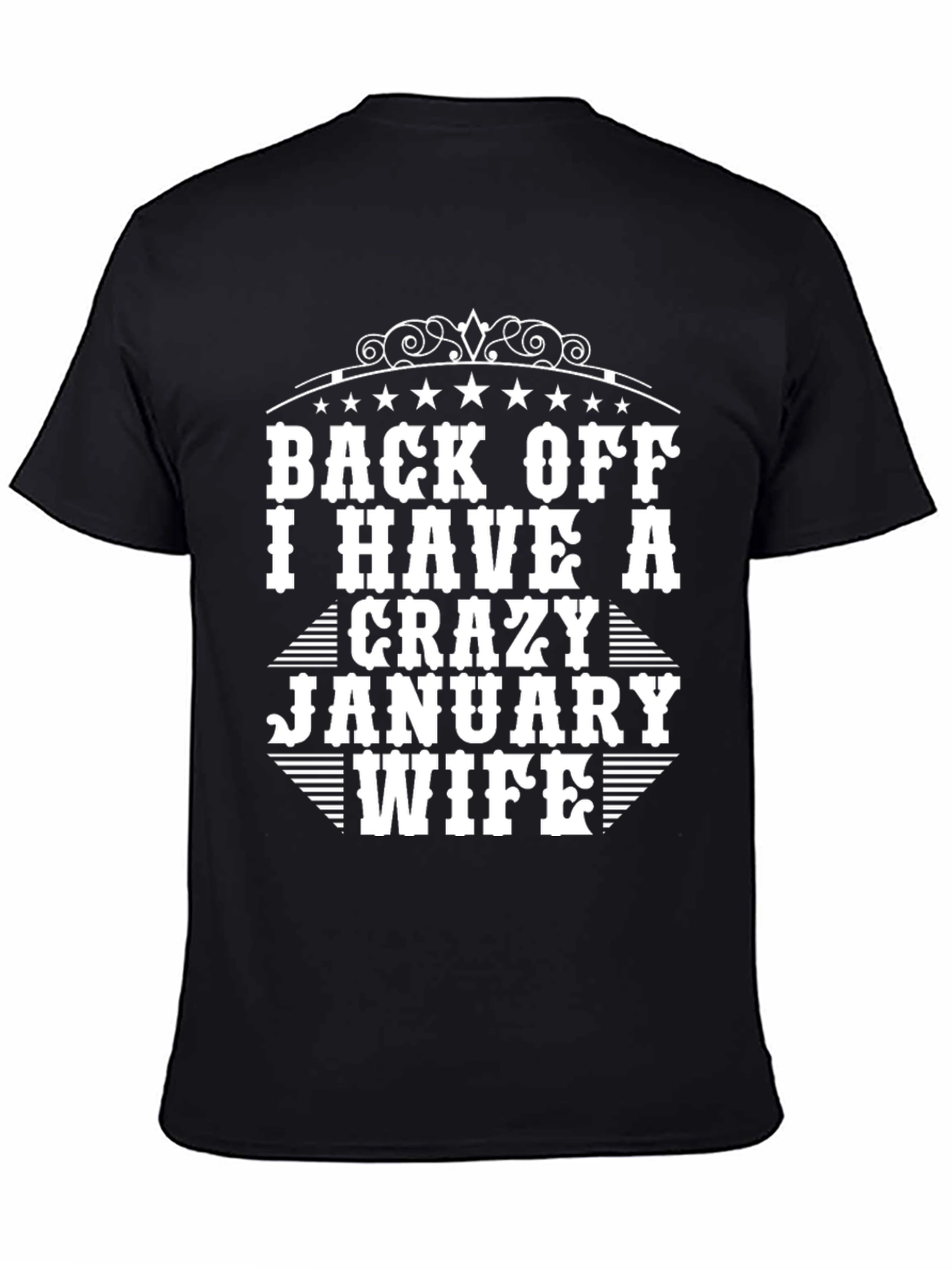 Crazy January Wife Graphic Tee