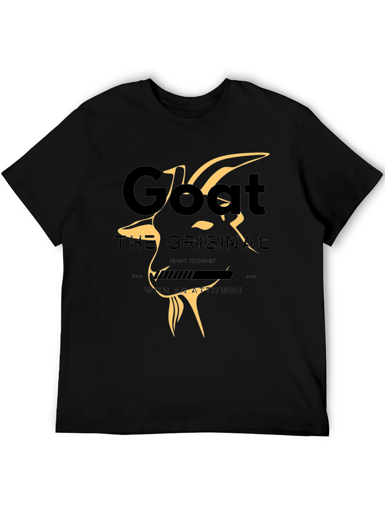 Goat Lawn Mower T-Shirt - With an Attitude!