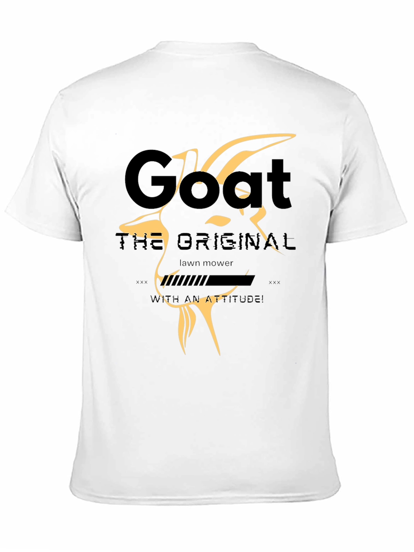 Goat Lawn Mower T-Shirt - With an Attitude!