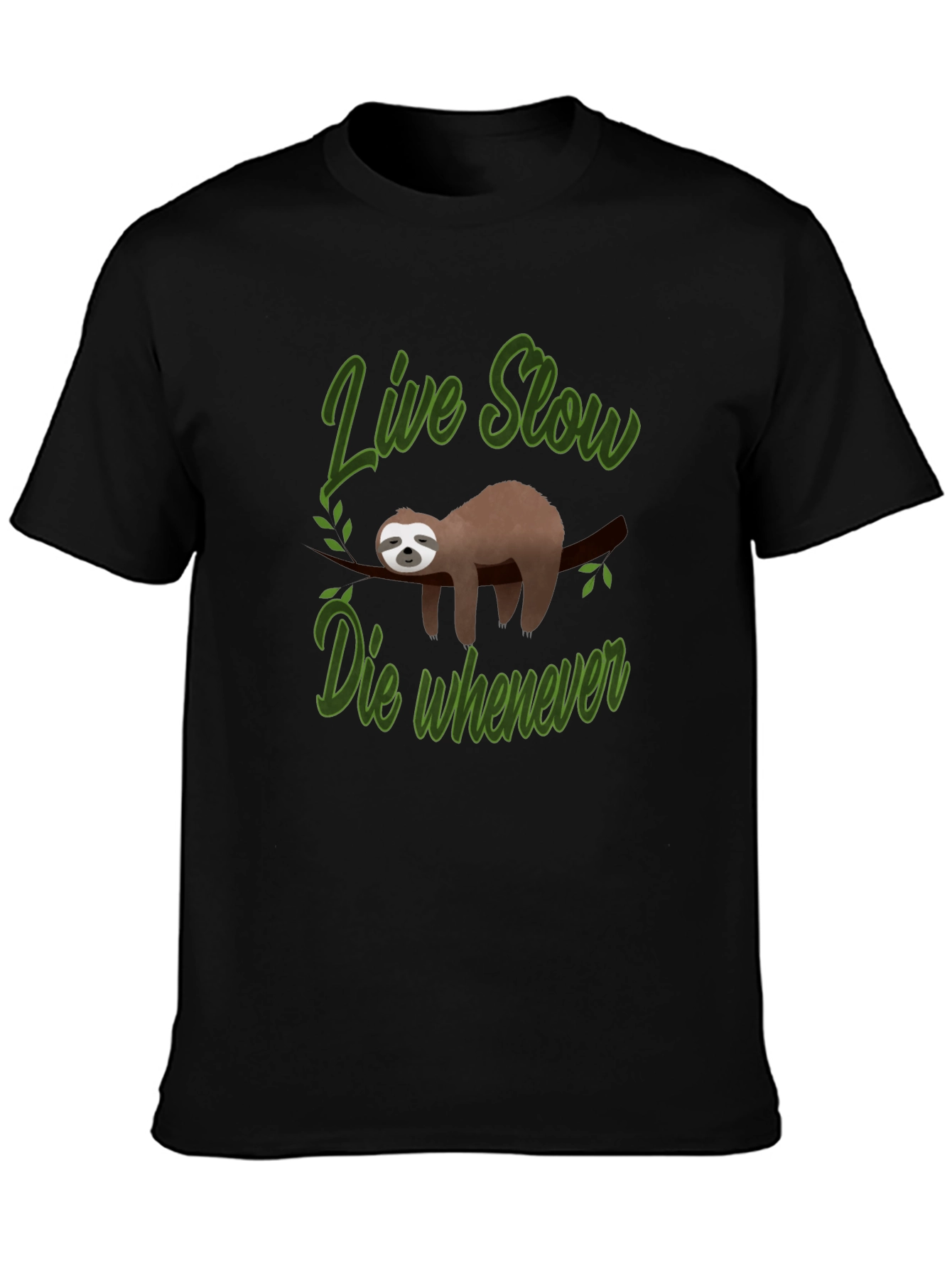 Live Slow Sloth Graphic Tee