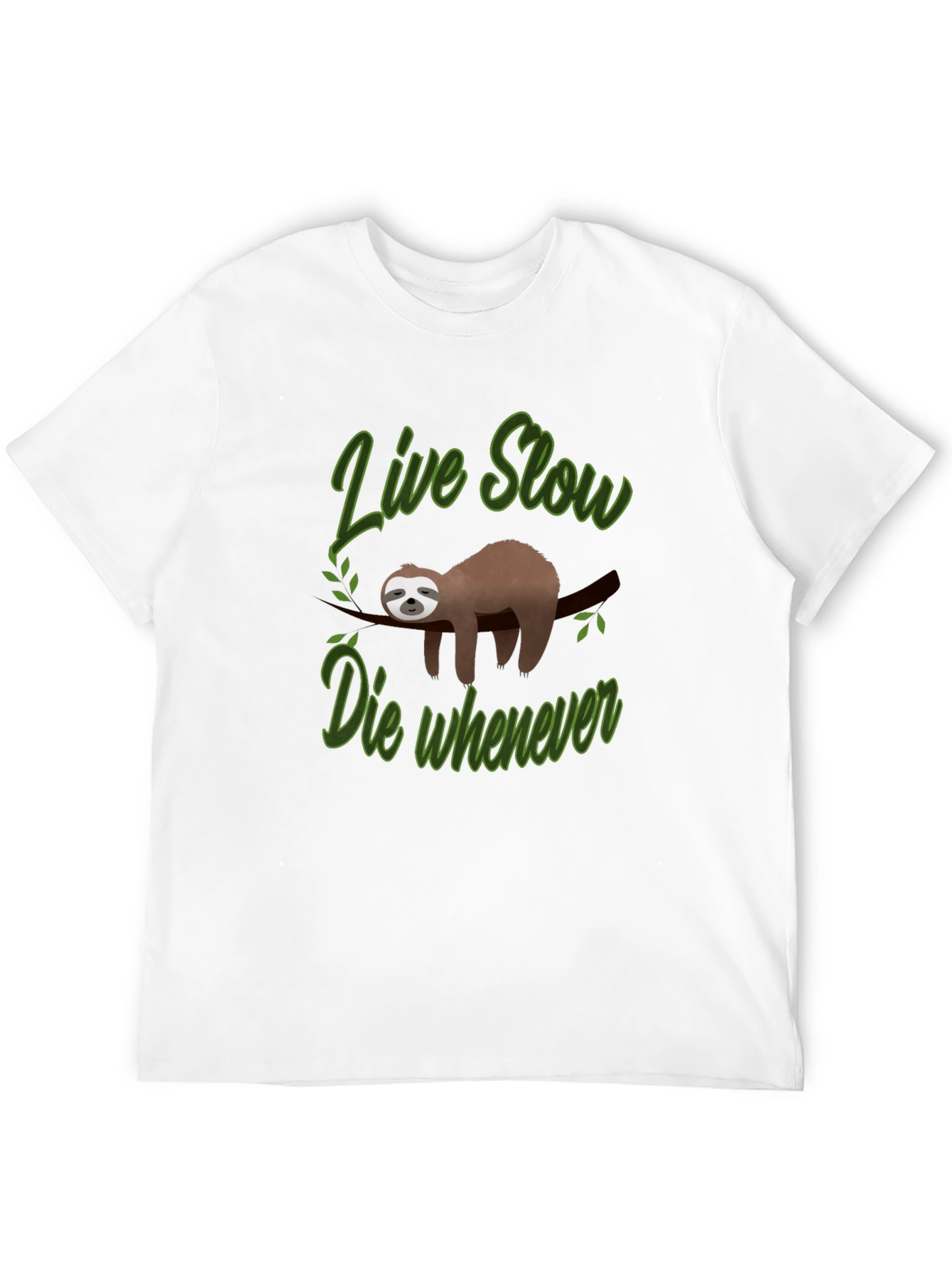 Live Slow Sloth Graphic Tee