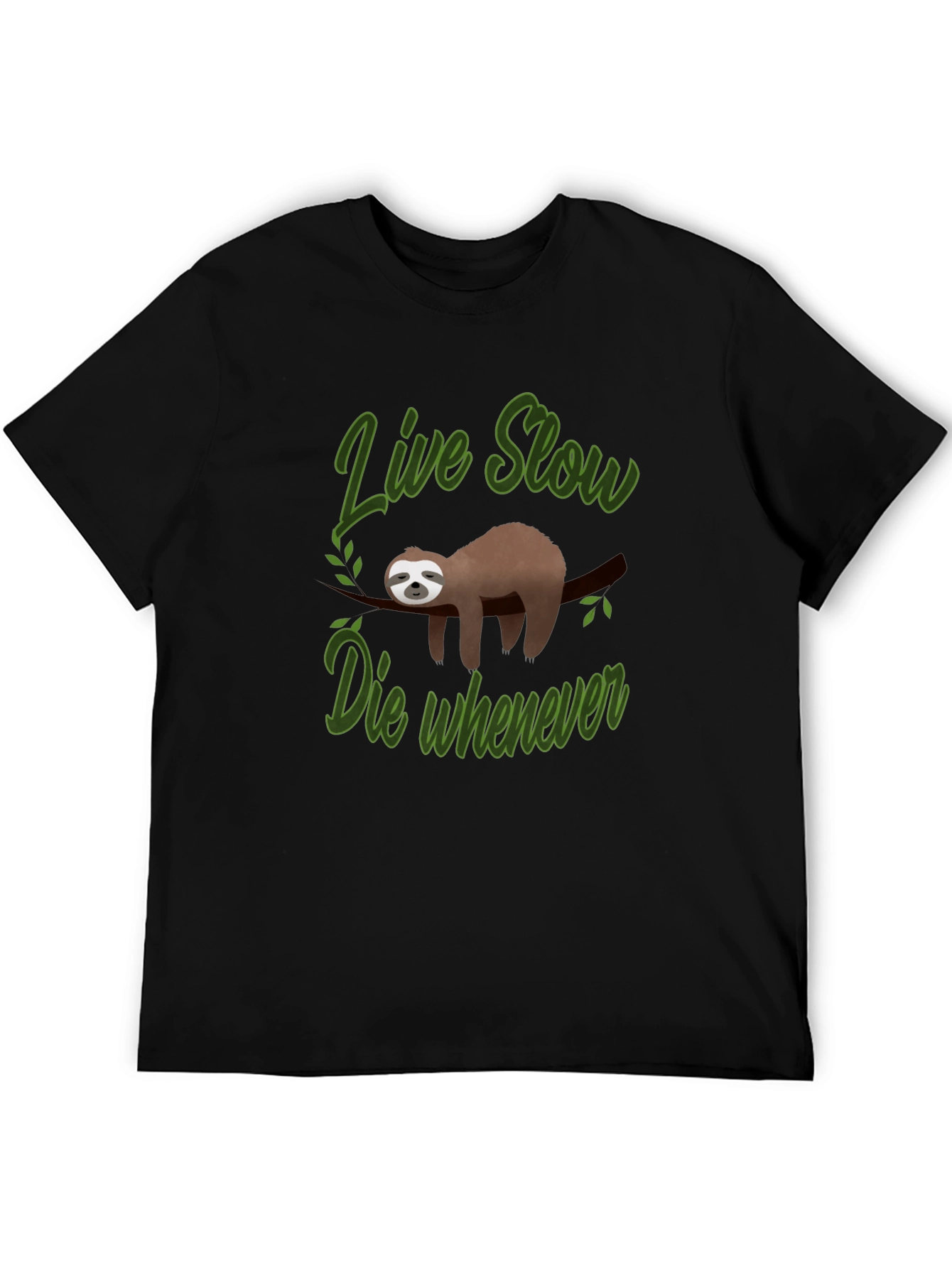 Live Slow Sloth Graphic Tee