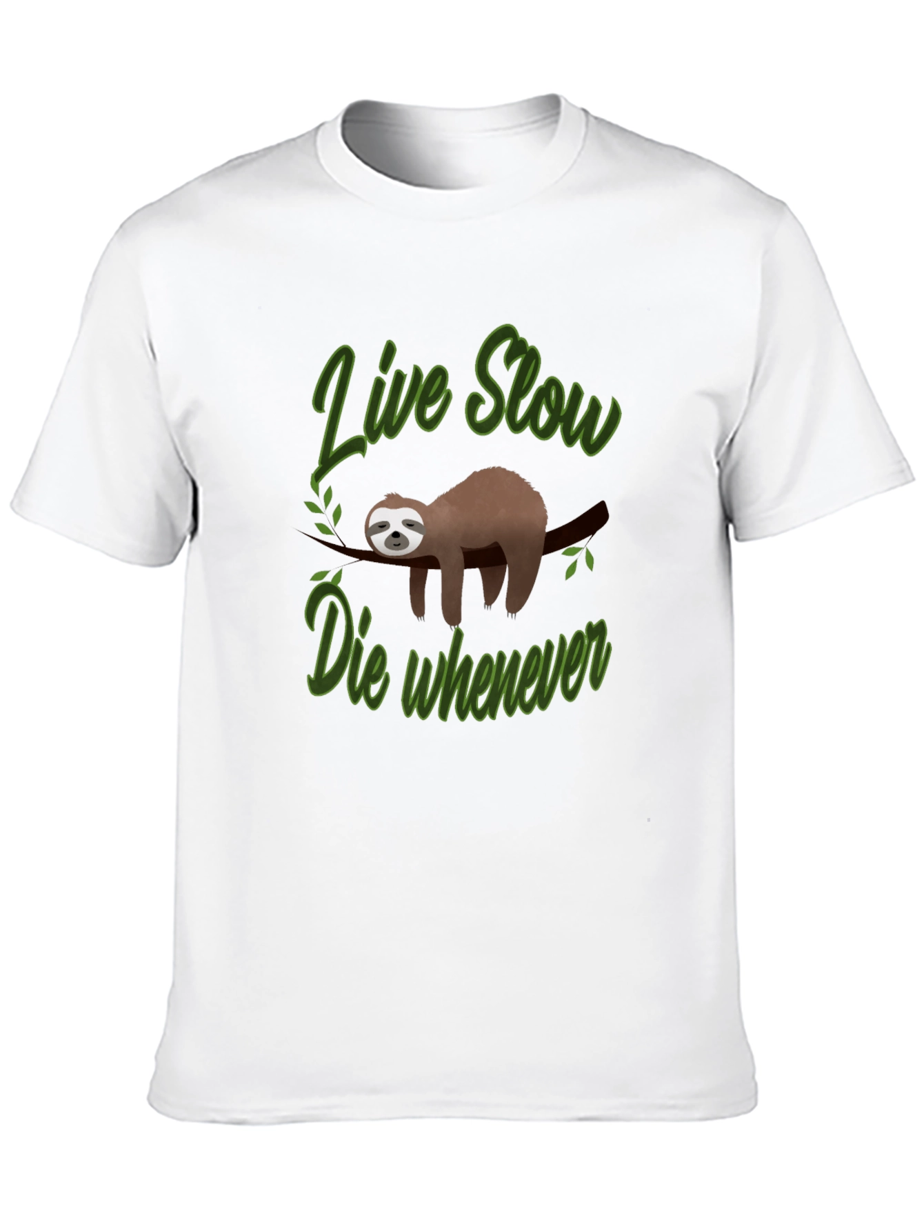 Live Slow Sloth Graphic Tee