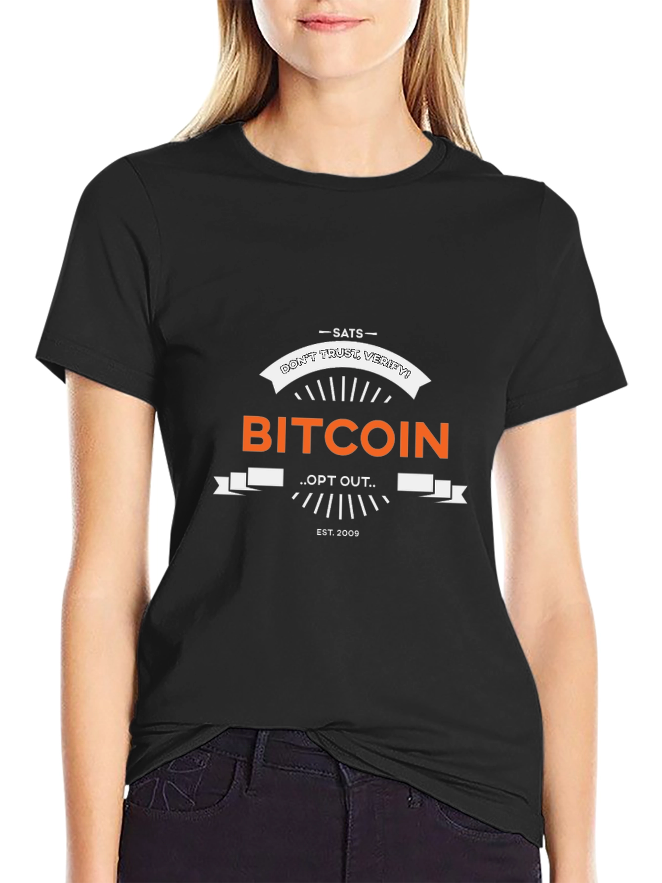 Bitcoin Dont Trust Verify! Black T-Shirt