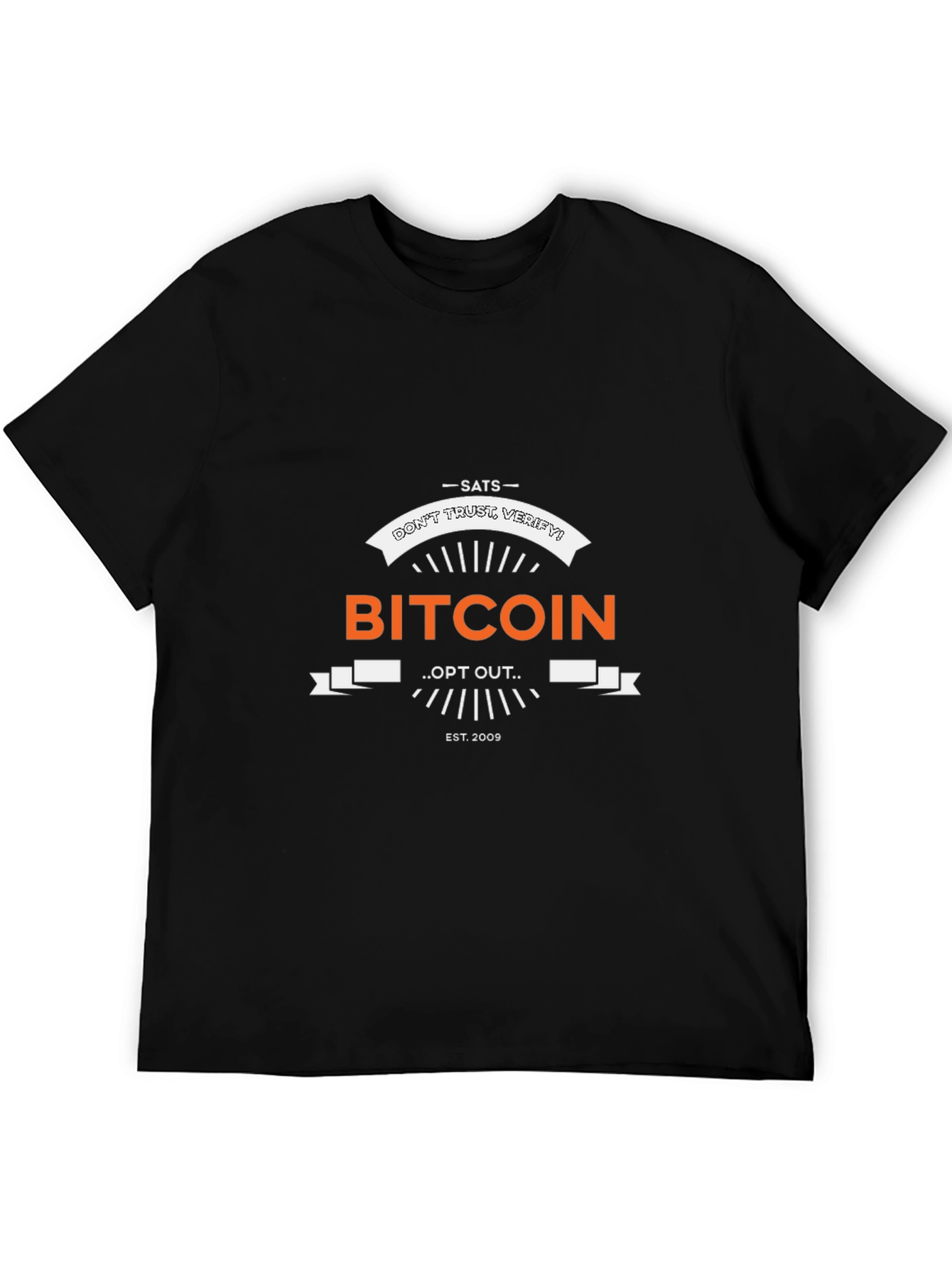Bitcoin Dont Trust Verify! Black T-Shirt