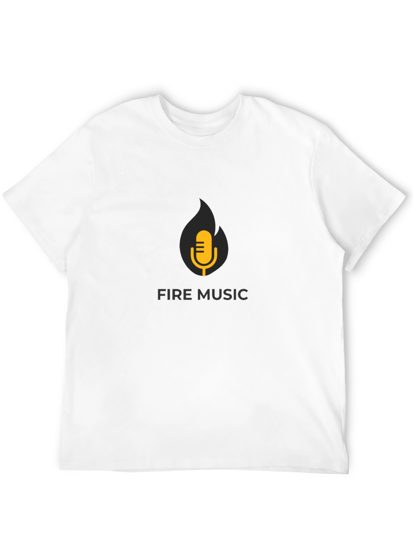 Fire Music T-Shirt - Black Graphic Tee