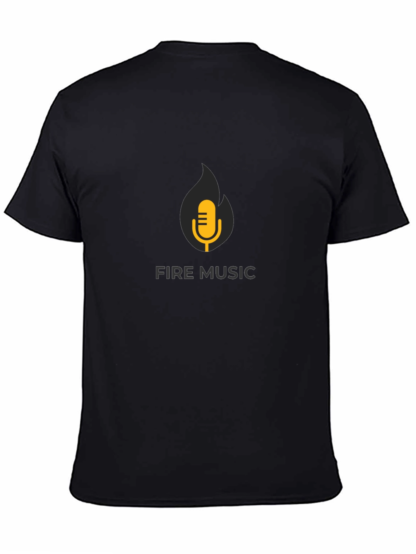 Fire Music T-Shirt - Black Graphic Tee