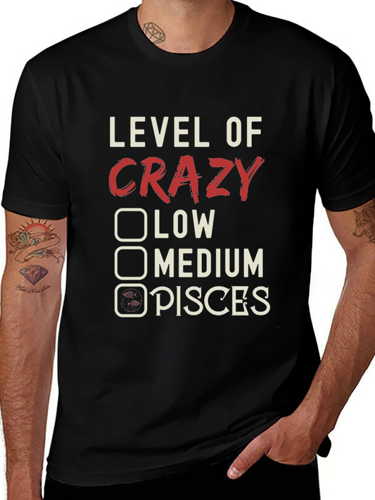 Crazy Pisces T-Shirt Zodiac Astrology Tee