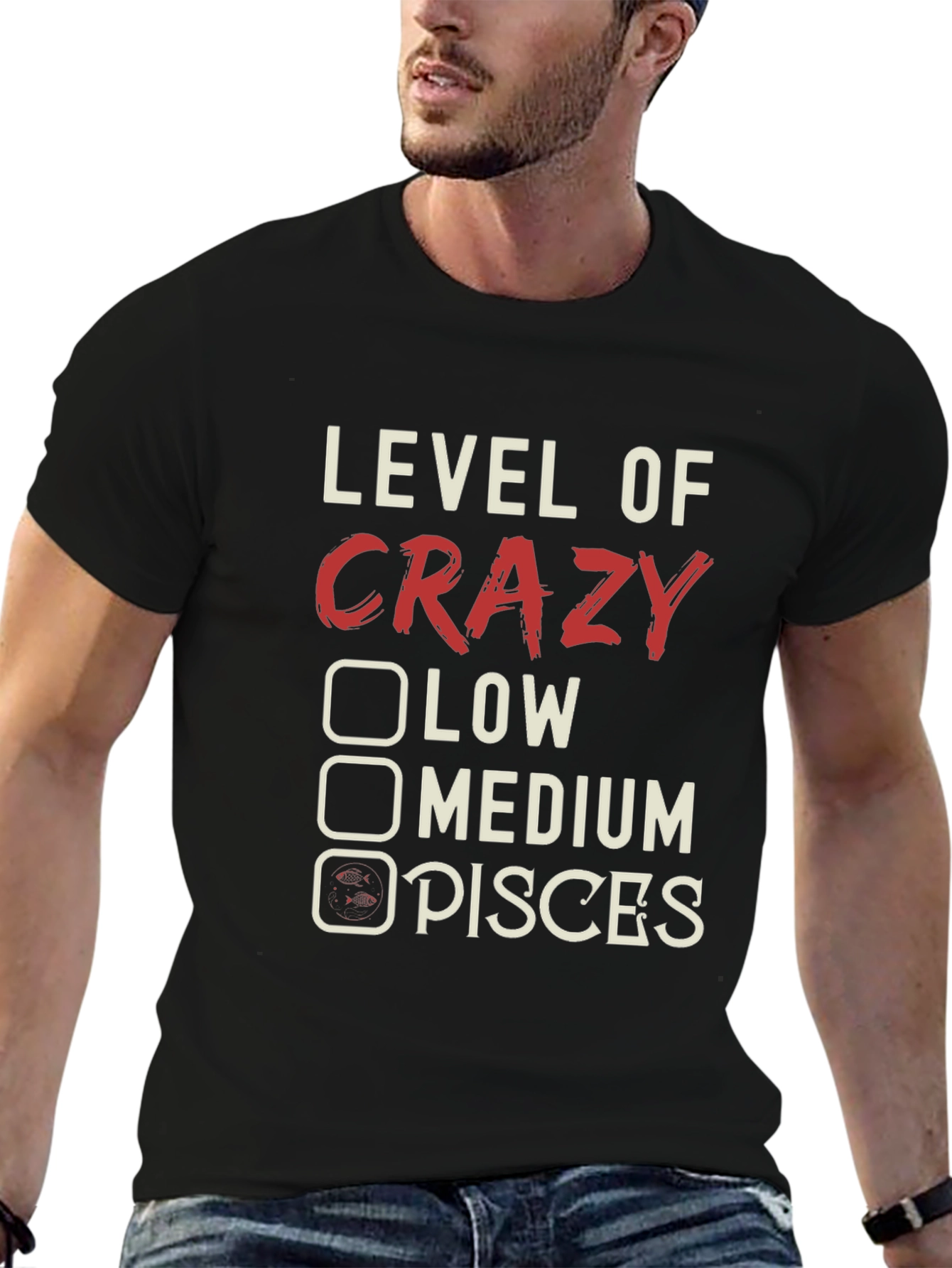 Crazy Pisces T-Shirt Zodiac Astrology Tee