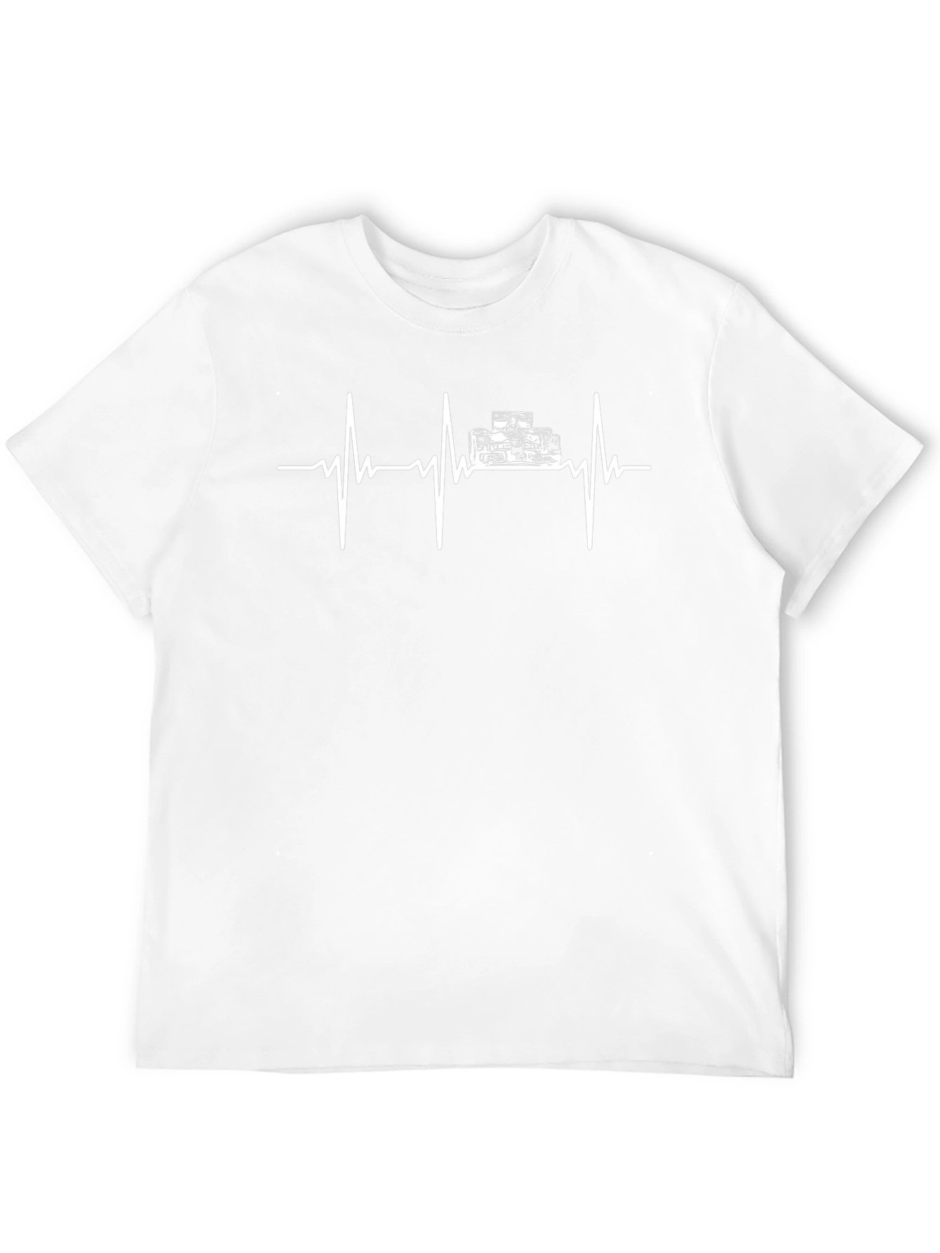 Racing Car Heartbeat Graphic T-Shirt
