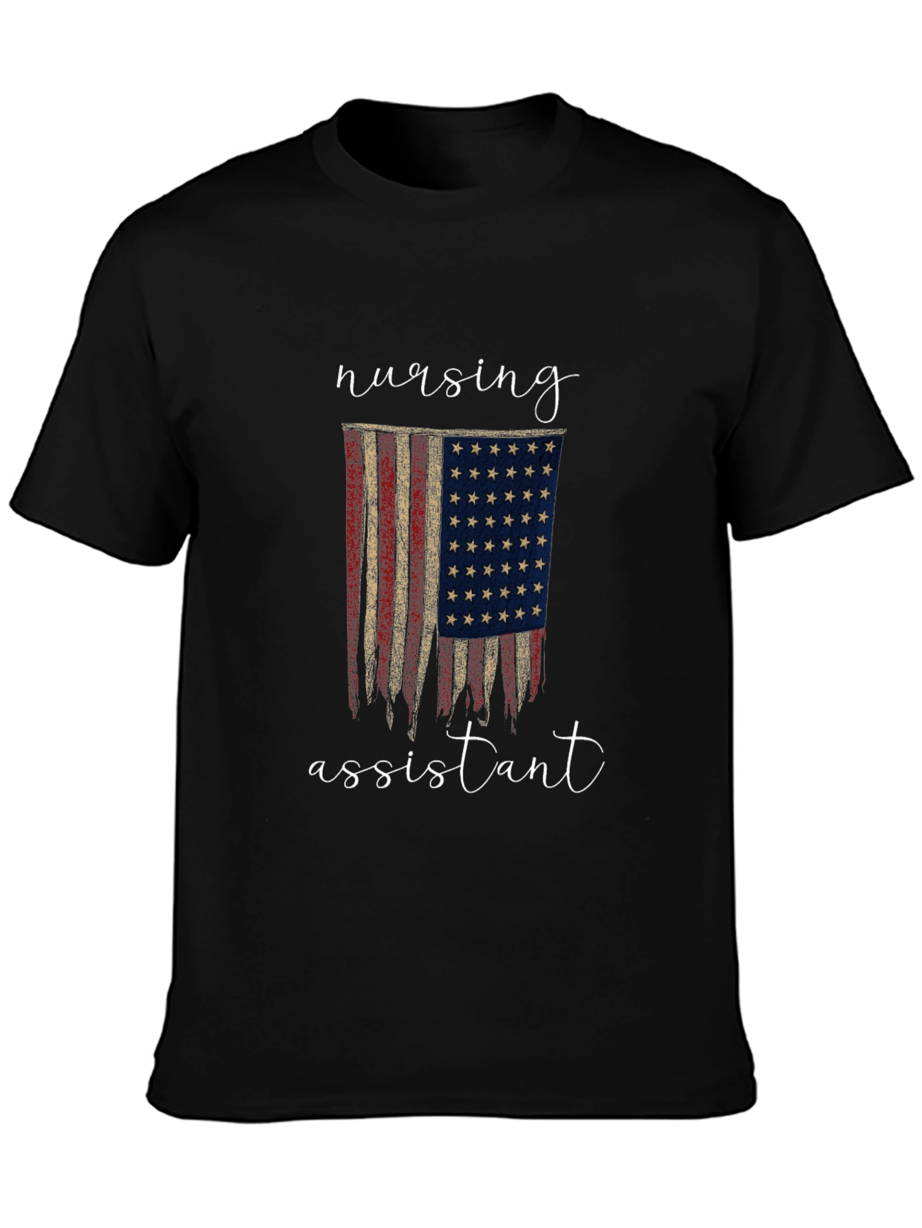 Nursing Assistant American Flag Graphic Tee